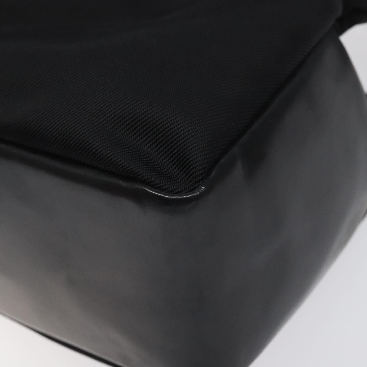 GUCCI Bamboo Hand Bag Nylon Black Silver 000 2865 000 2865