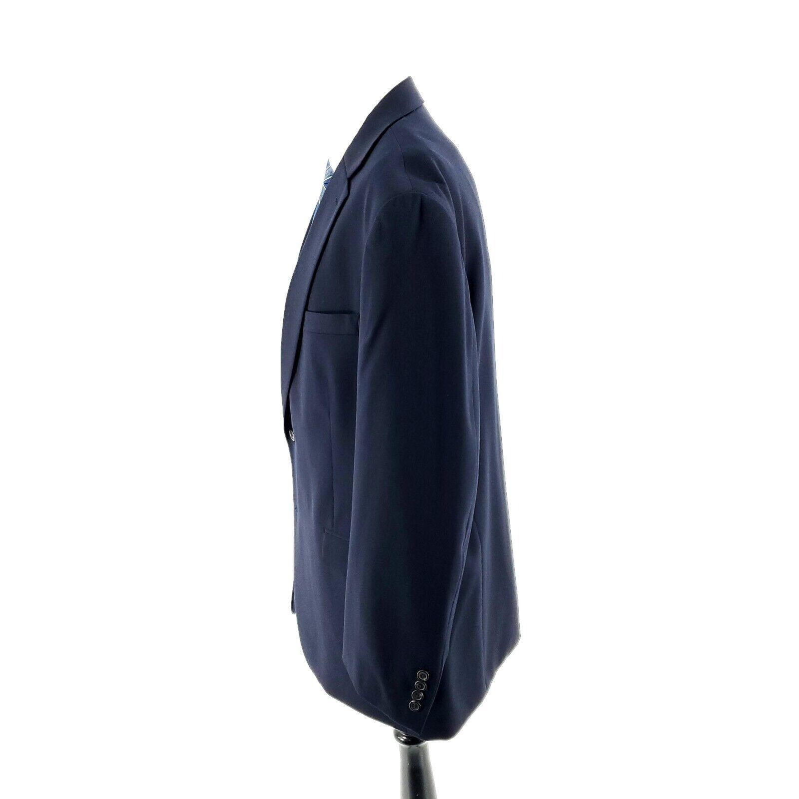 Lauren Ralph Lauren Lauren Ralph Lauren Wool 2 Button Blazer 44R Or Slim 46R Blu Size 44R - 4 Thumbnail