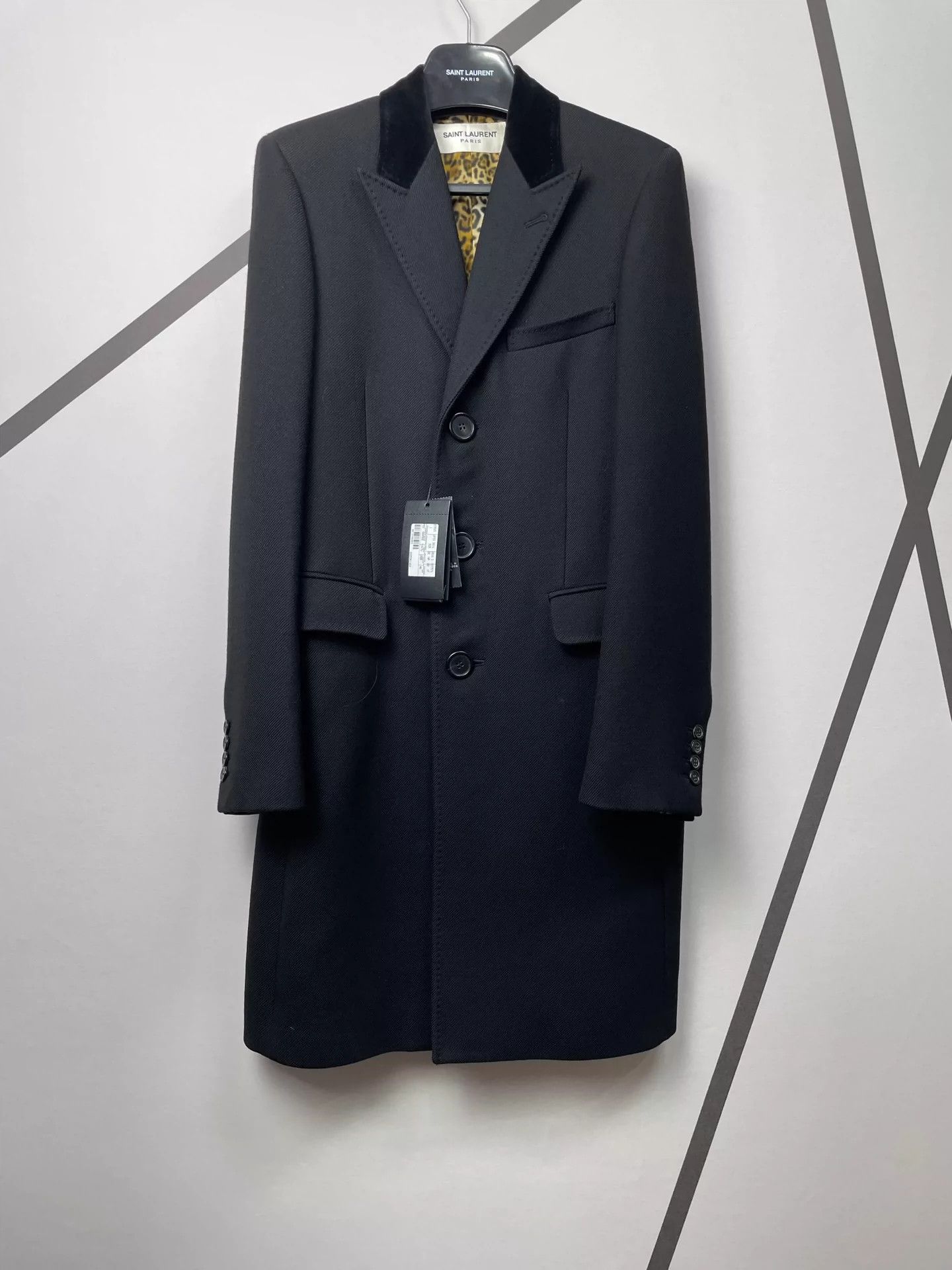 Saint Laurent Paris Saint Laurent Paris 16th autumn/winter silk lined wool coat Size US S / EU 44-46 / 1 - 1 Thumbnail