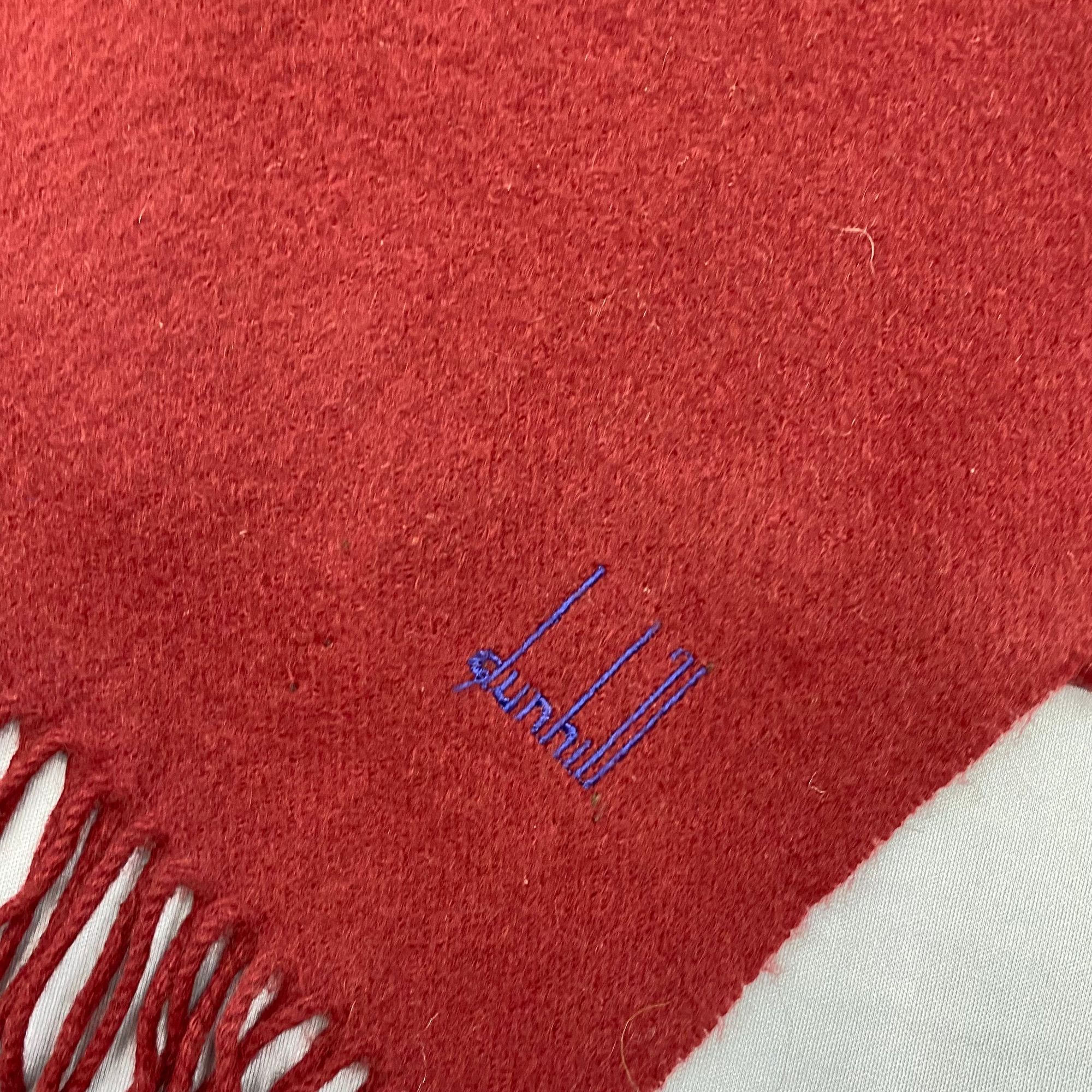 Alfred Dunhill Vintage Dunhill Scarf Muffler Wool Cashmere Fringe Scarves Size ONE SIZE - 4 Thumbnail