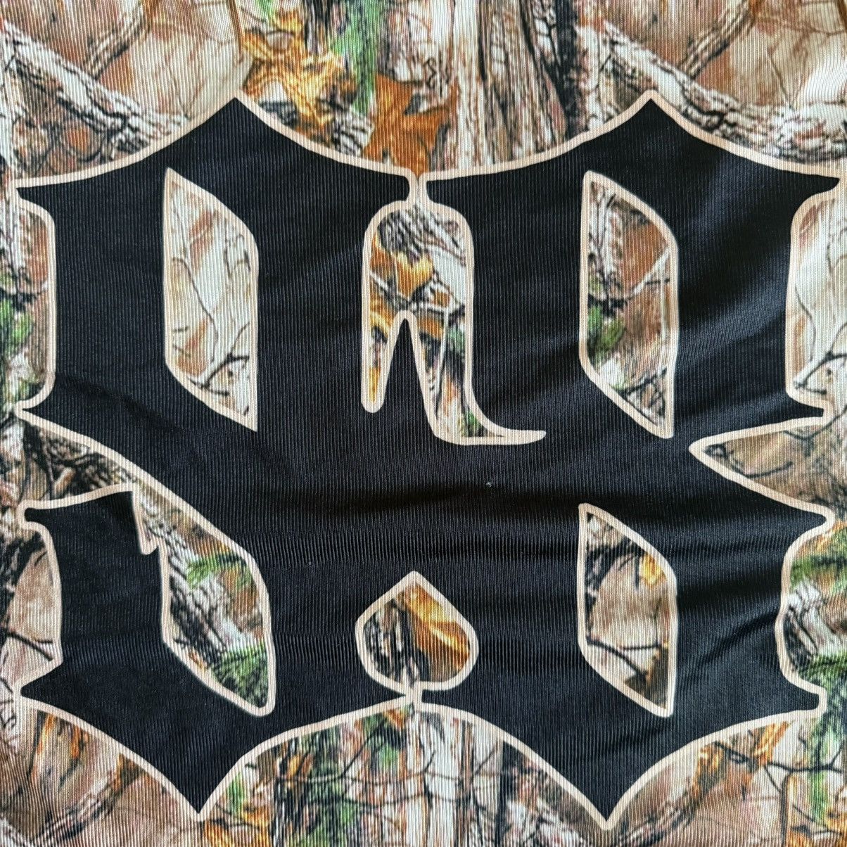 Vintage Vintage Camo Football Jersey Y2K Mesh Graphic Shirt Brown Size US XL / EU 56 / 4 - 4 Thumbnail