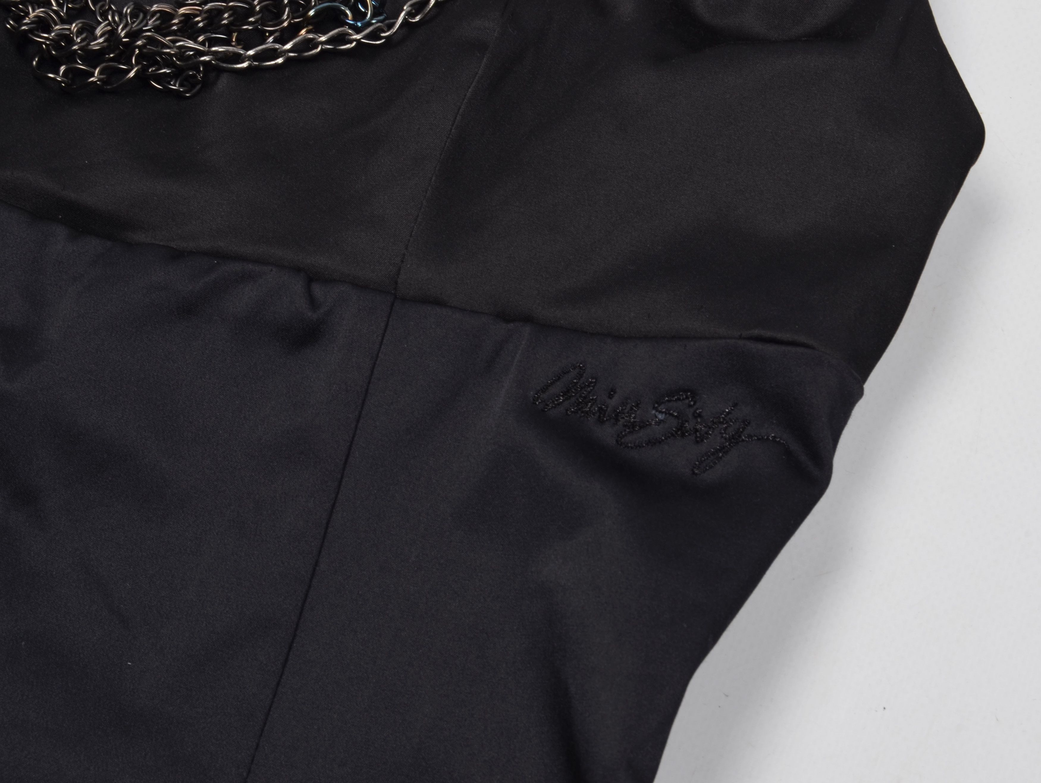 Miss Sixty × Vintage Miss Sixty Y2K Grunge Glam Chains Draped Bodycon Dress Size M / US 6-8 / IT 42-44 - 6 Thumbnail