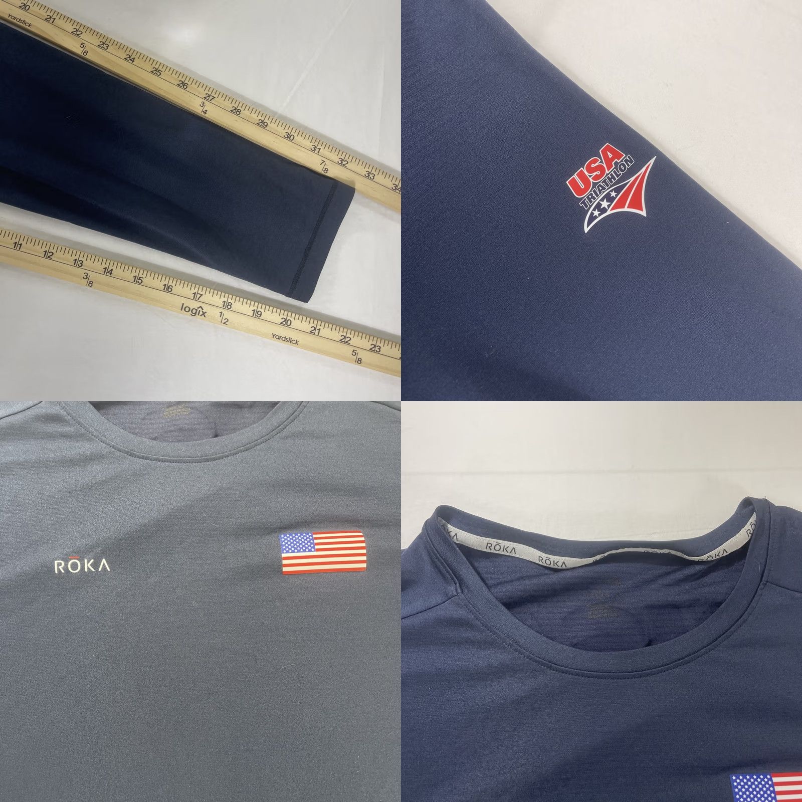 Vintage NAVY Roka Jersey Shirt Long Sleeve 4XL Navy USA Triathlon Zip Mock Neck Sports 90s (if applicable) Size US XXL / EU 58 / 5 - 8 Thumbnail