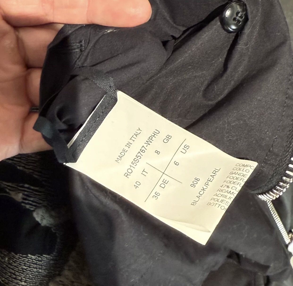 Rick Owens Rickowens double thread wax face grimace embroidery jacket Size US M / EU 48-50 / 2 - 5 Thumbnail