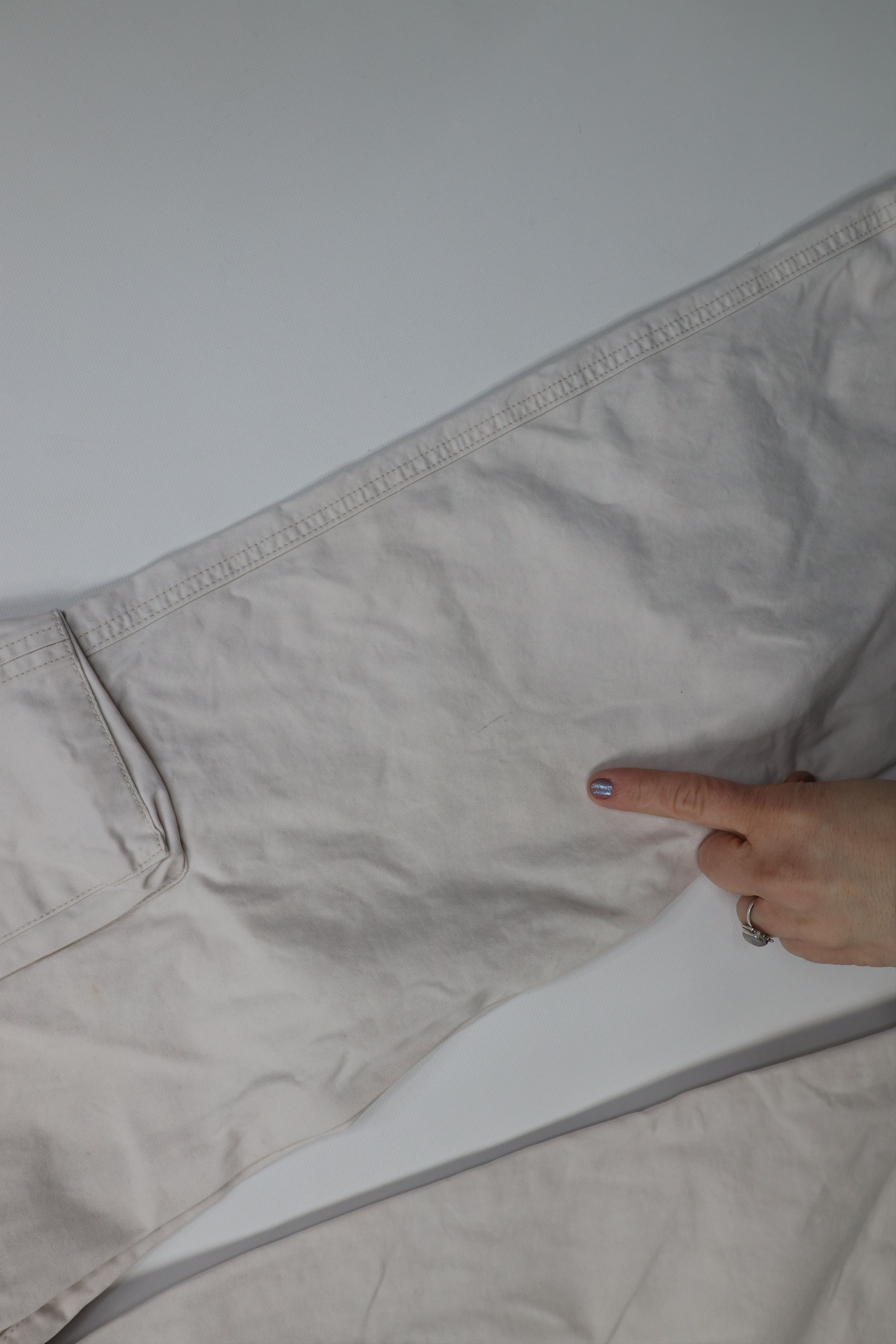 Vintage Vintage 90s Y2K Streetwear Fly Wide Leg Cargo Pants Beige Size US 32 / EU 48 - 6 Thumbnail