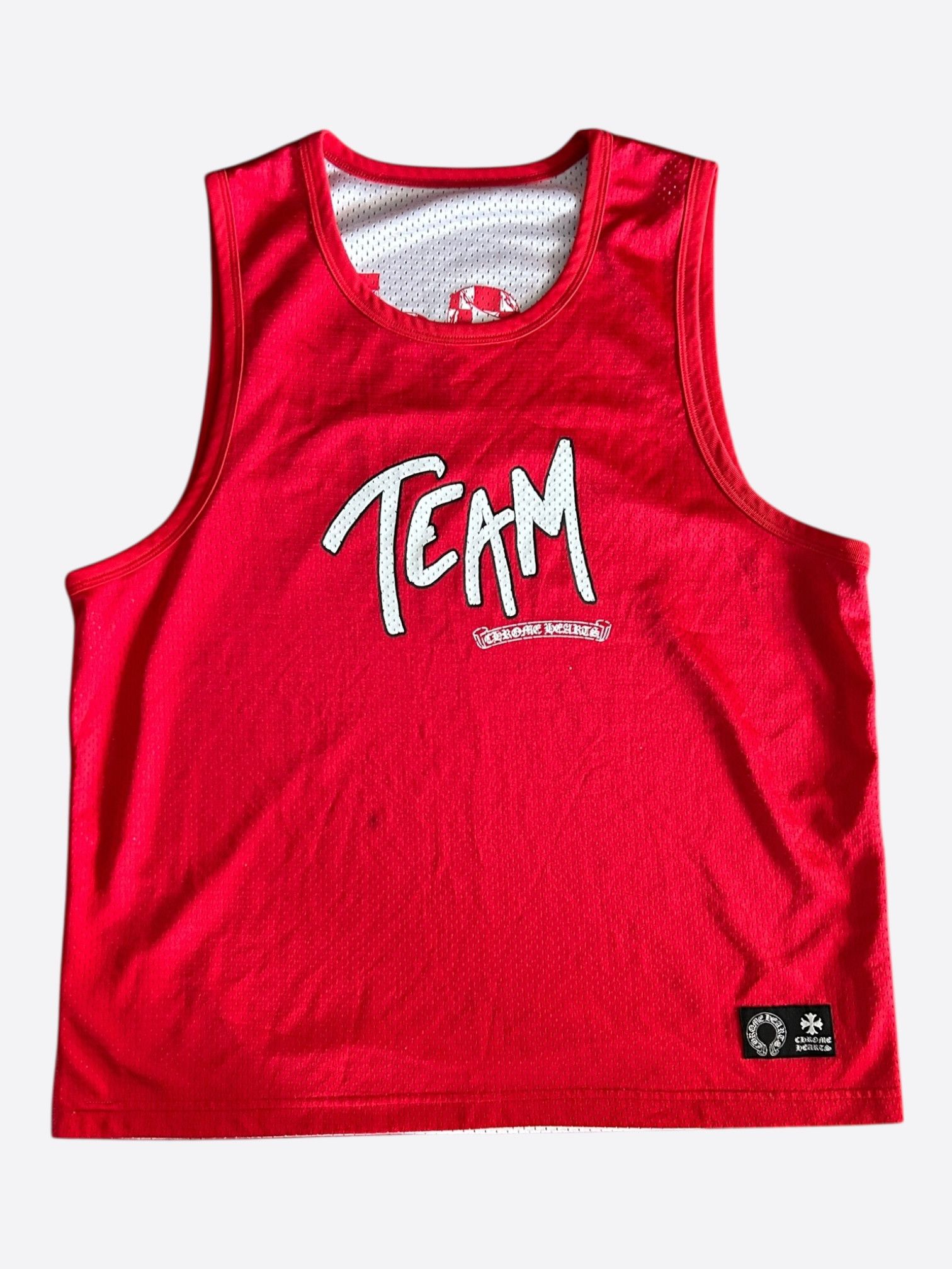 Chrome Hearts Matty Boy Red & White Team Form Reversible Mesh Jersey Size US M / EU 48-50 / 2 - 1 Thumbnail