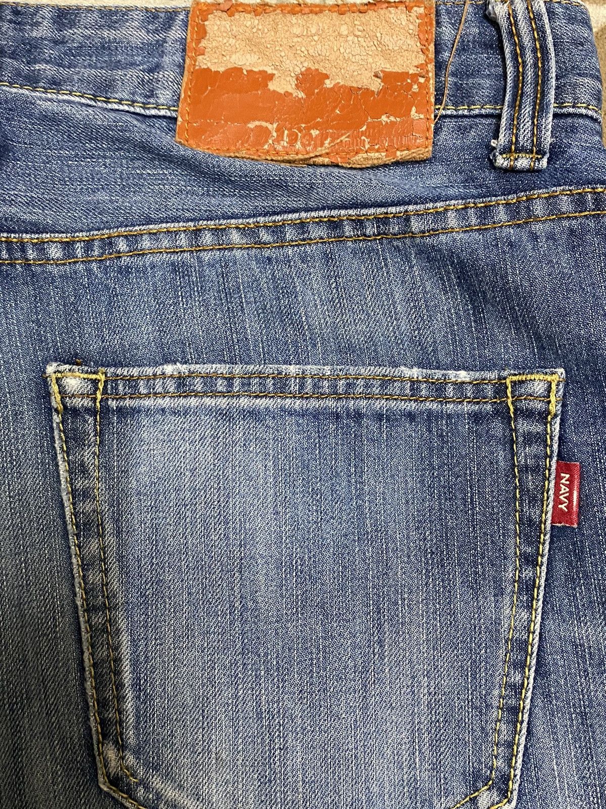 Old Navy Vintage Japanese Brands Navy Faded Wash Loose Jeans Size US 32 / EU 48 - 14 Thumbnail