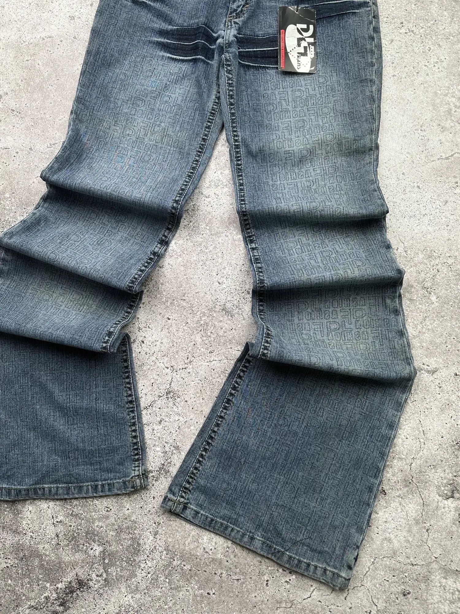 Japanese Brand Vintage Printed Flare Jeans C200(V331) Size 27" / US 4 / IT 40 - 4 Thumbnail