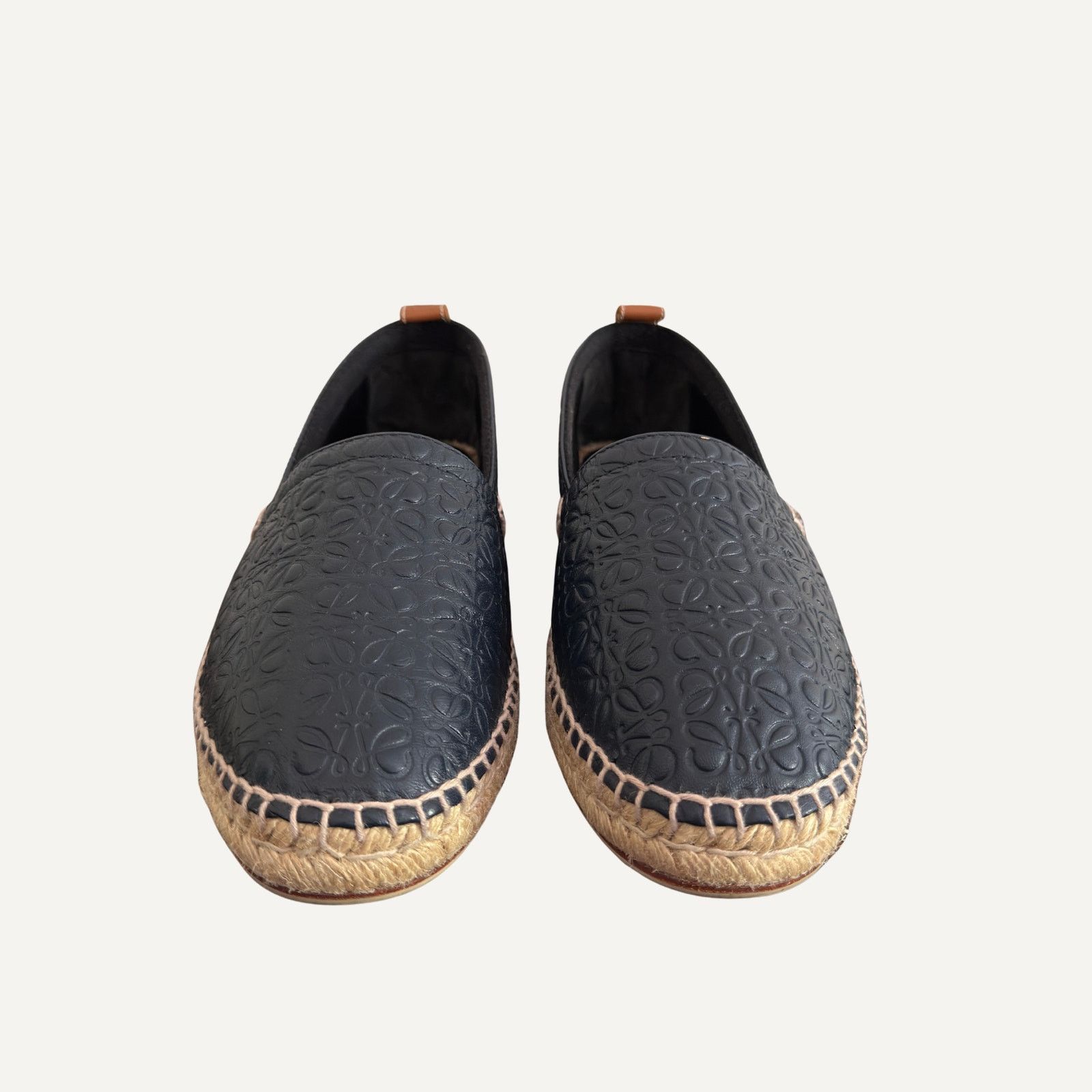 Loewe Loewe Anagram Monogram Leather Espadrilles Navy 43 Size US 10 / EU 43 - 3 Thumbnail