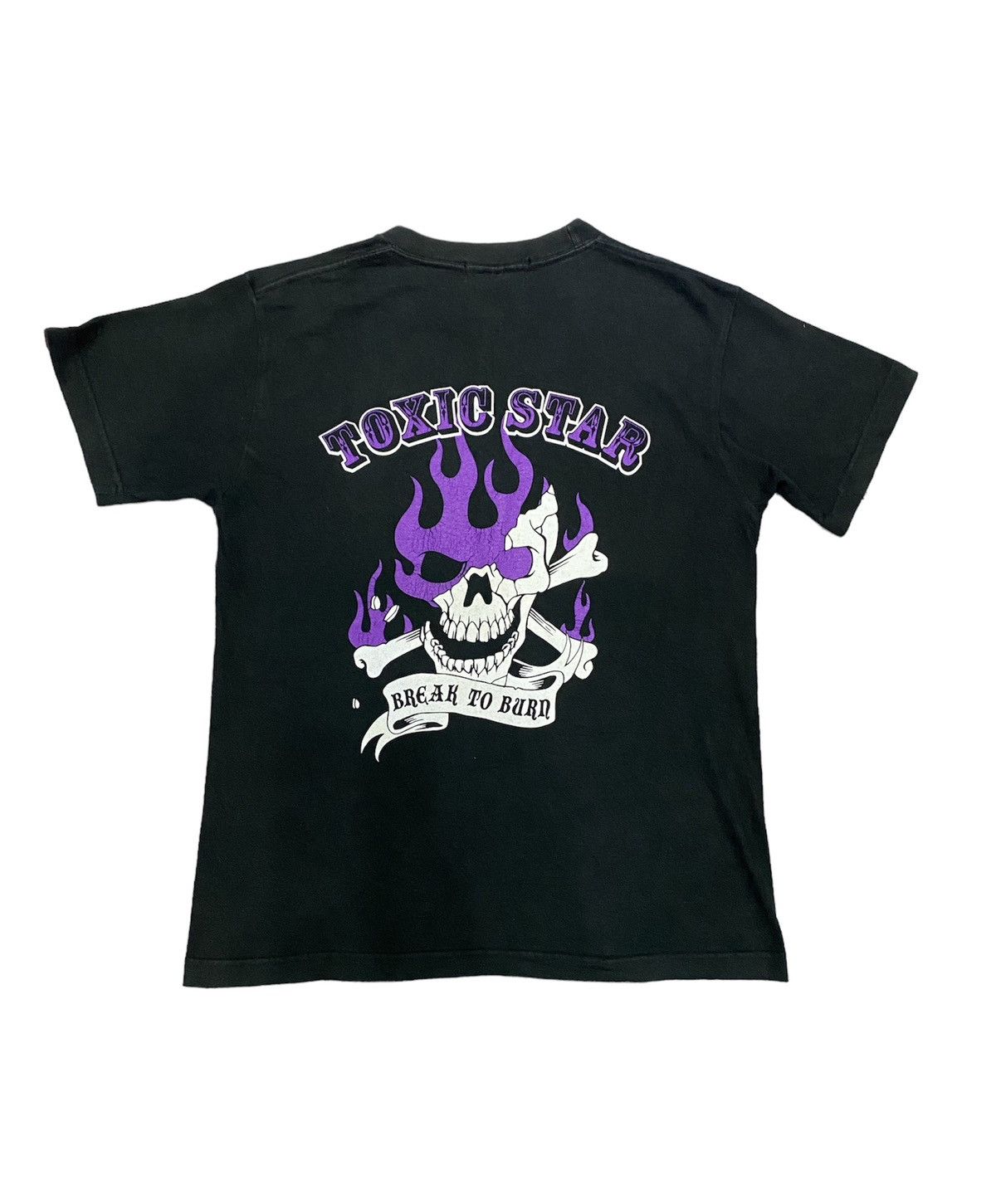 Hysteric Glamour × Japanese Brand Vtg Toxic Star Japan Skull fire flame break to burn Size US S / EU 44-46 / 1 - 1 Thumbnail