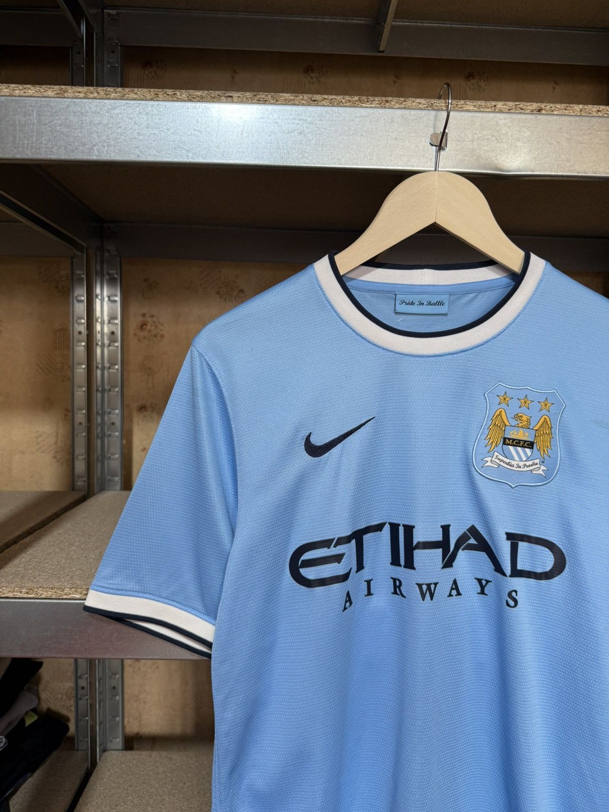 Nike × Vintage Nike Manchester City 2013 2014 Home Football Soccer Jersey Size US S / EU 44-46 / 1 - 3 Thumbnail