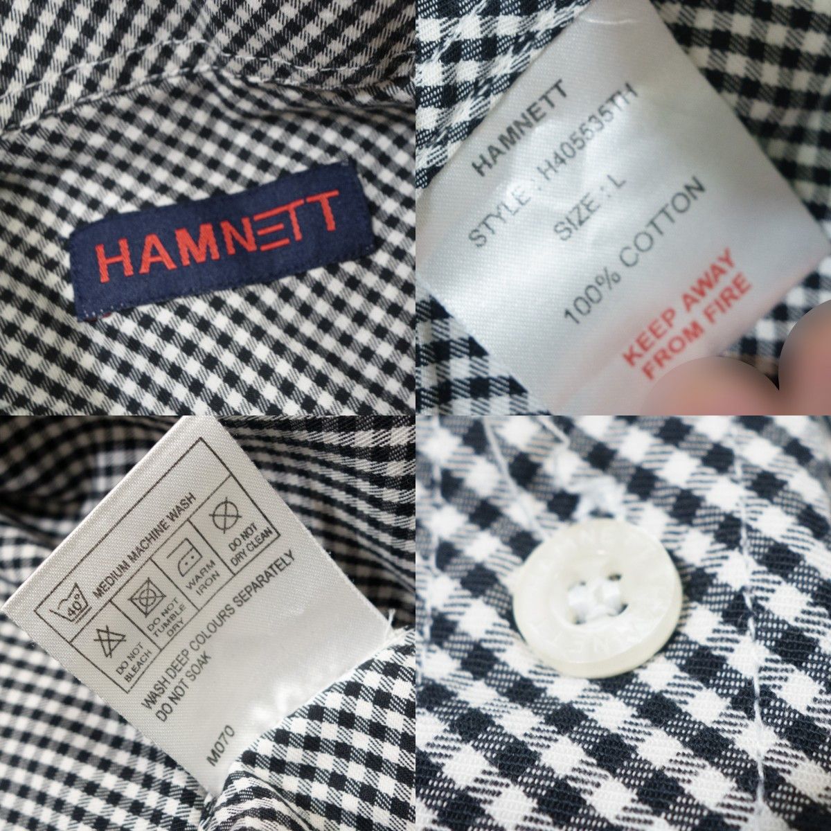 Katharine Hamnett London 00s Plaid Logo Short Sleeve Shirt Vintage Size US L / EU 52-54 / 3 - 7 Thumbnail
