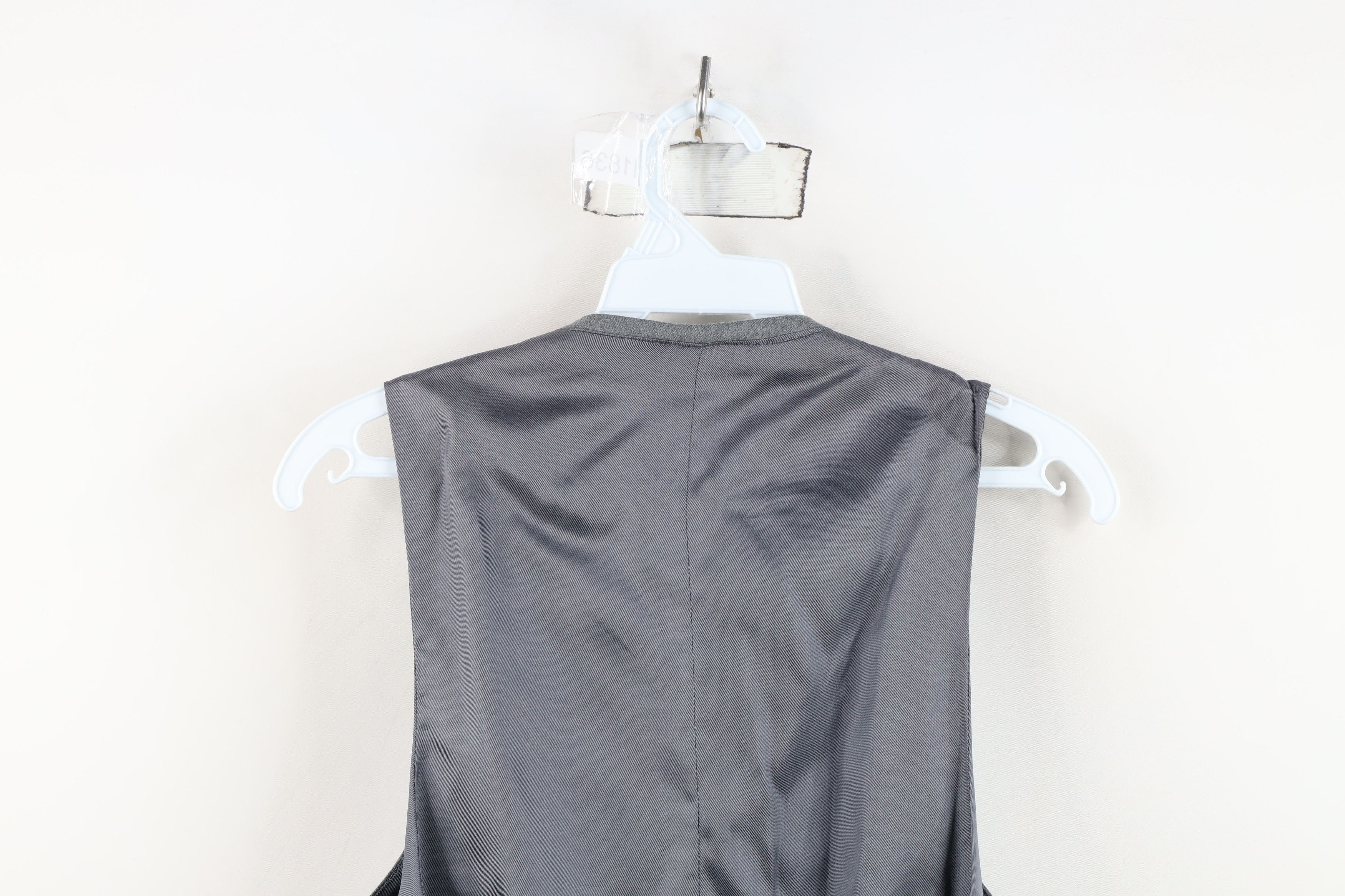 Vintage Vintage 60s 70s Streetwear Buckle Back Suit Vest Jacket Gray Size US M / EU 48-50 / 2 - 13 Thumbnail