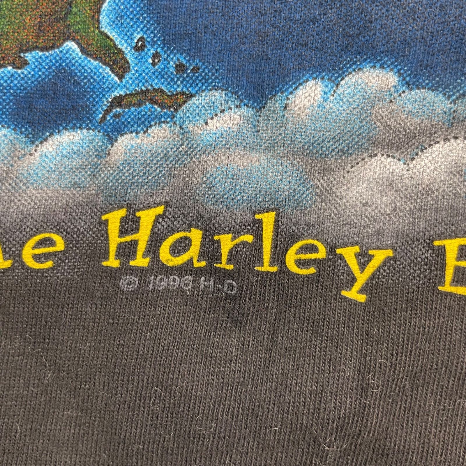 Harley Davidson VTG 1996 Harley Davidson Hark! Engine Roars Single Stitch T- Size US S / EU 44-46 / 1 - 6 Thumbnail