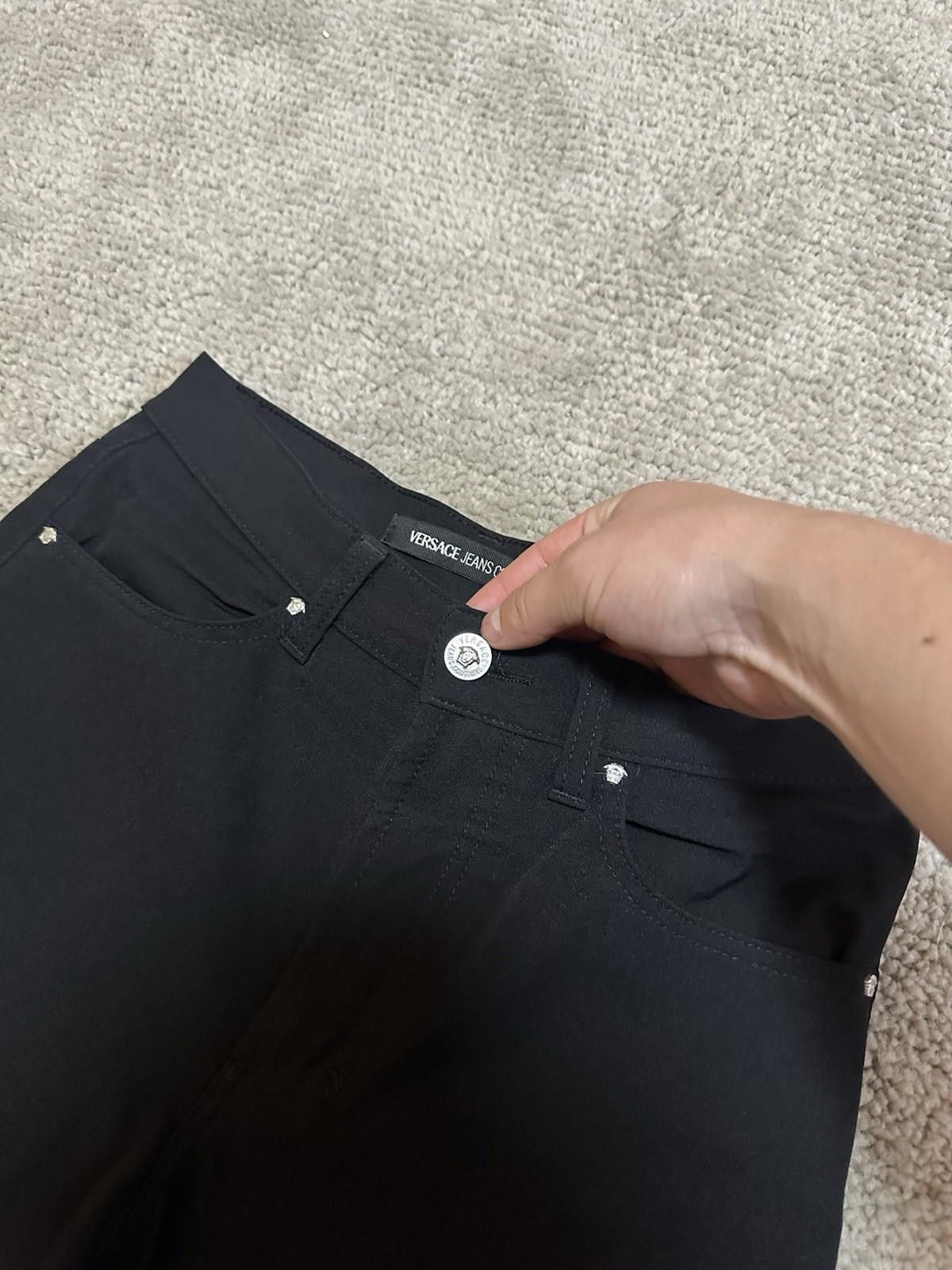 Versace Versace Jeans Couture Flared Jeans - black Sz 26/40 Size 26" / US 2 / IT 38 - 4 Thumbnail