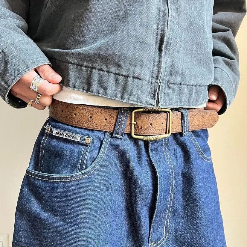 Cowboy Equipment × Vintage vintage style brown american western floral rustic boho belt Size ONE SIZE - 2 Thumbnail