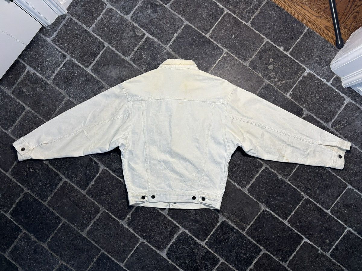 Levi's 1990s Vintage Levi's Denim Jacket White Jean Jacket Size US S / EU 44-46 / 1 - 15 Thumbnail