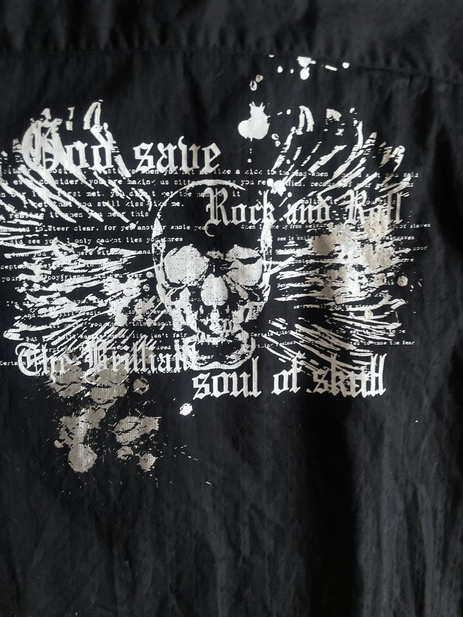 If Six Was Nine 2000s Japanese archive Vkei Gothic Poem Zip Gimmick Shirts Size US S / EU 44-46 / 1 - 9 Thumbnail
