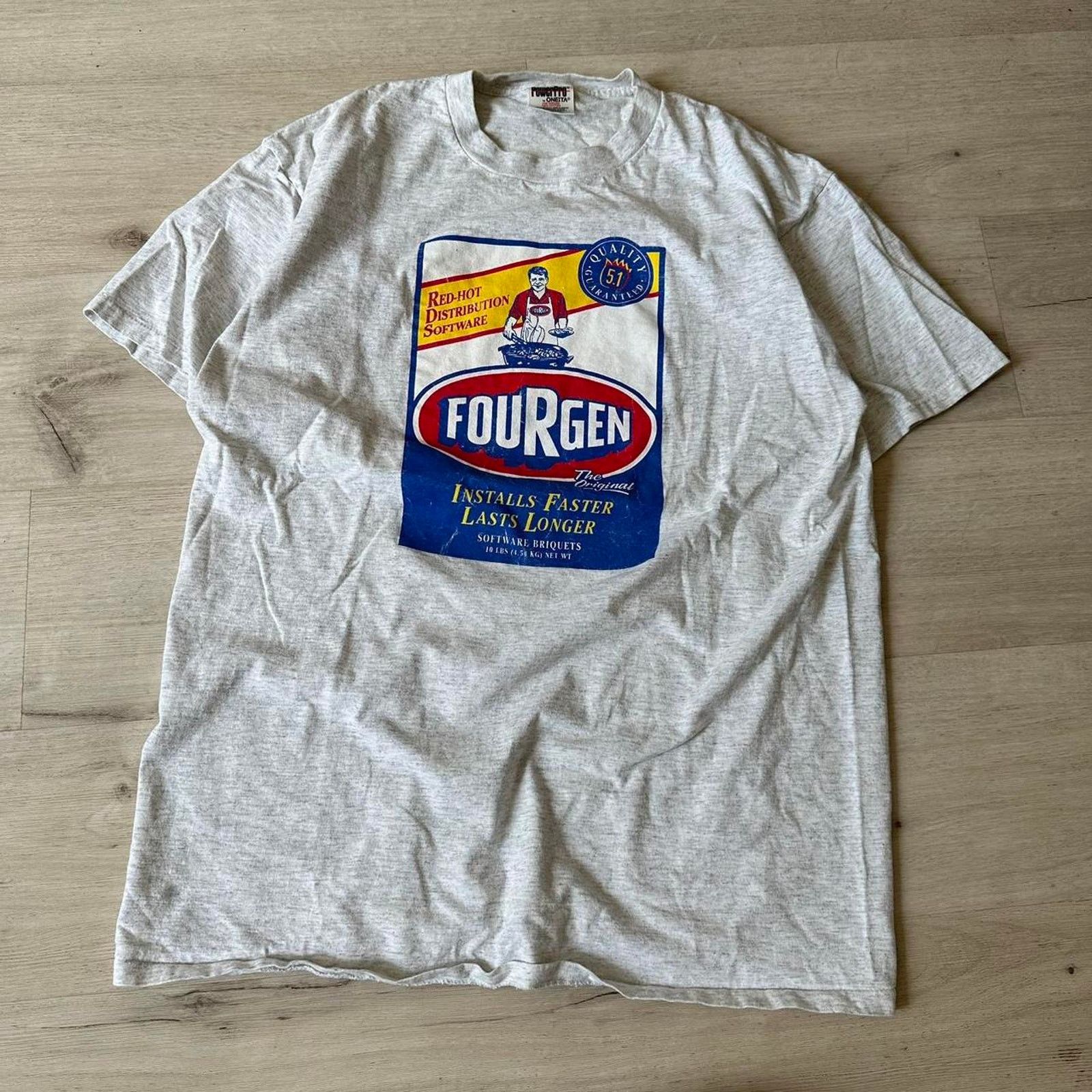 Vintage Rare Vintage 90s Epic Fourgen Grill Coal Graphic Manly Shirt Size US XL / EU 56 / 4 - 3 Thumbnail