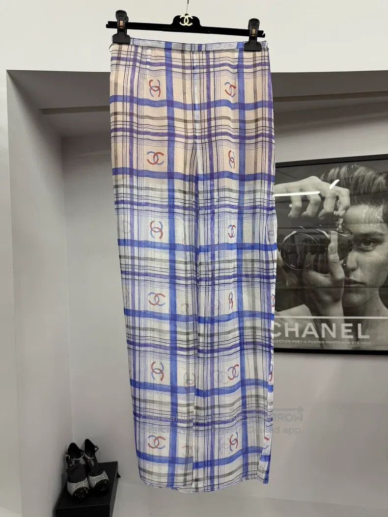 Chanel Chanel 23P silk-printed trousers Size 24" / US 00 / IT 34 - 1 Thumbnail