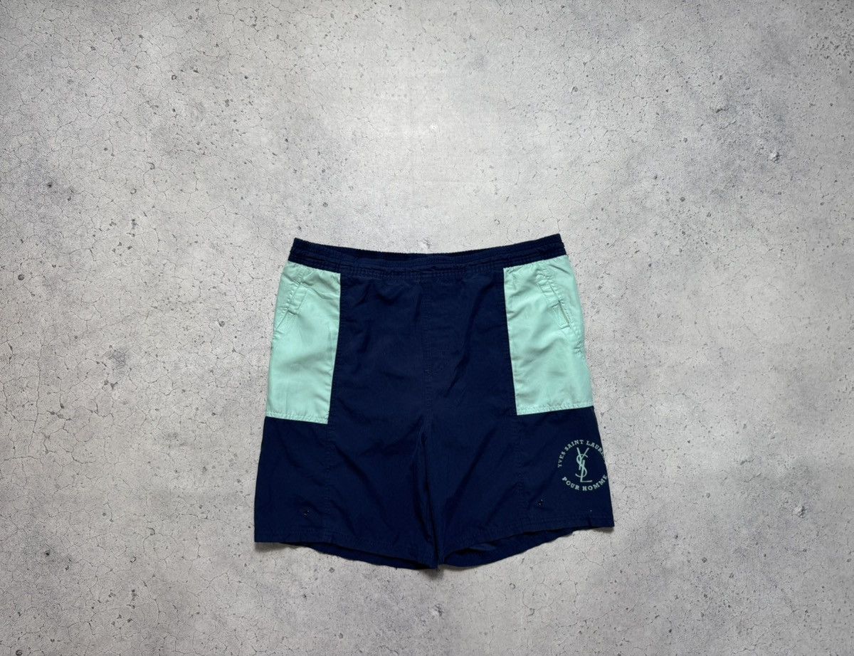 Yves Saint Laurent Yves Saint Laurent YSL Vintage Luxury Nylon Shorts Size US 30 / EU 46 - 1 Thumbnail