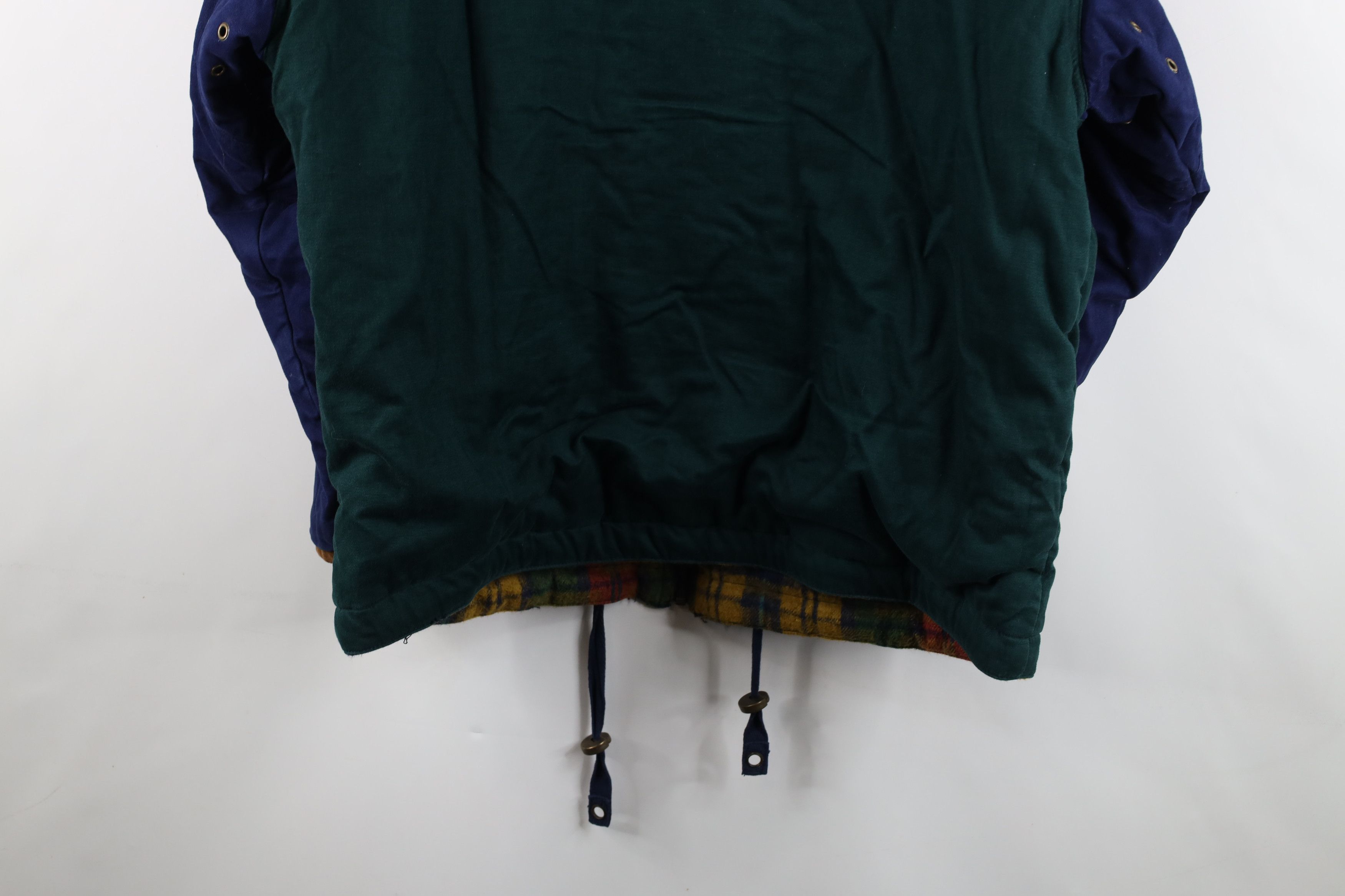 Vintage Vintage 90s Streetwear Reversible Plaid Hooded Parka Jacket Size US M / EU 48-50 / 2 - 16 Thumbnail