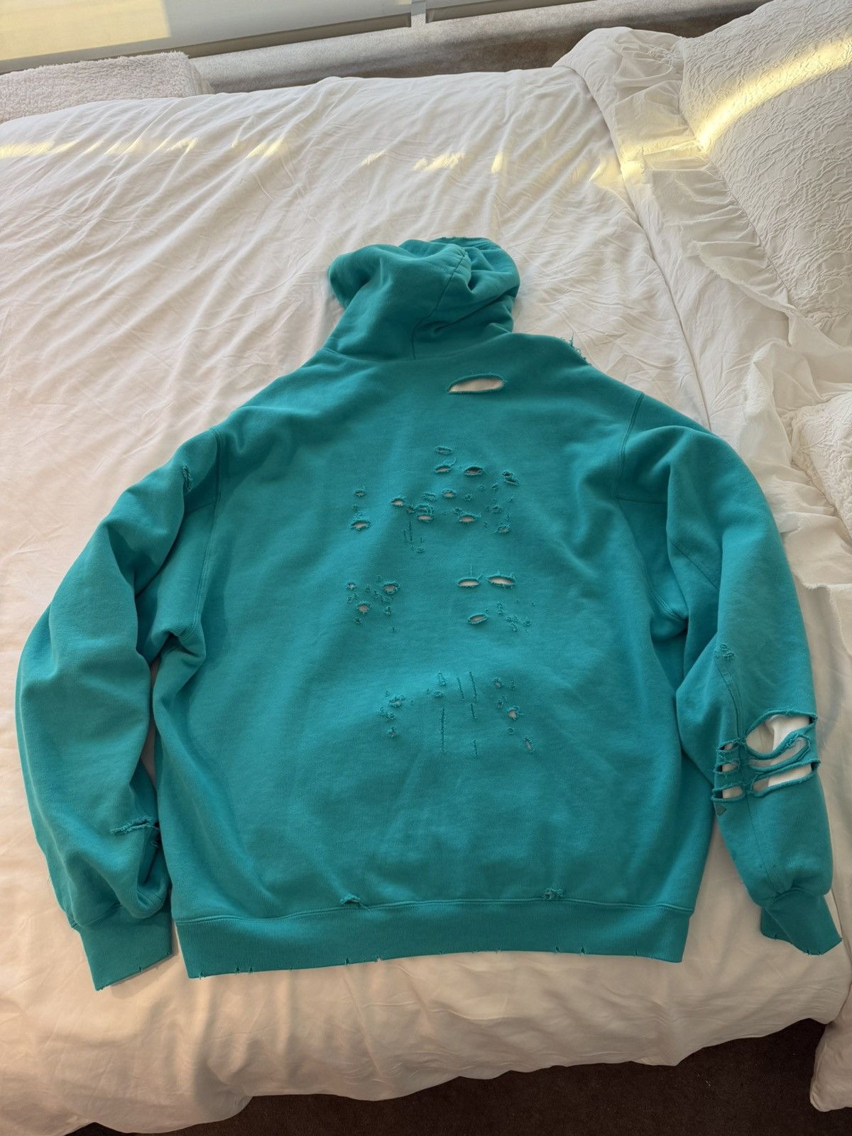 Balenciaga Balenciaga destroyed hoody Size US XL / EU 56 / 4 - 7 Thumbnail