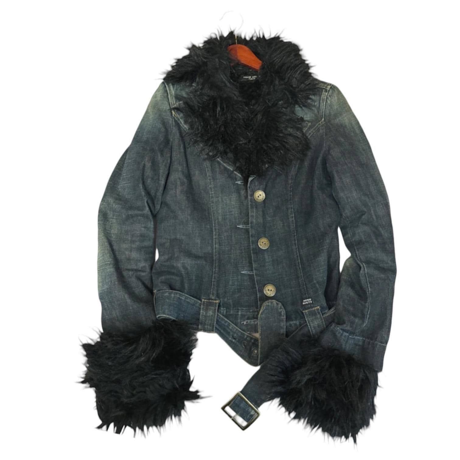Other The Miss Sixty Furry Denim Jacket Size ONE SIZE - 5 Thumbnail