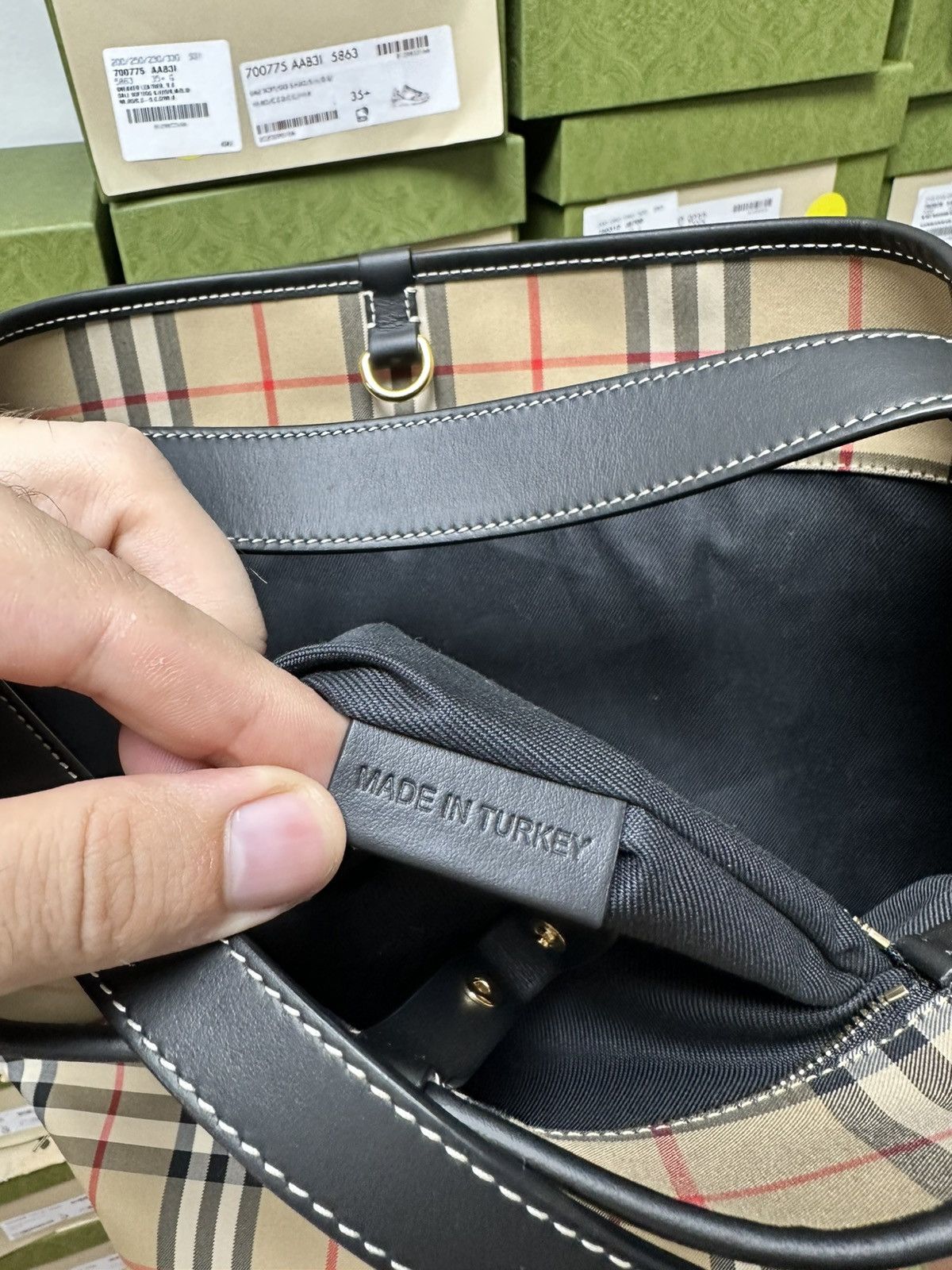 Burberry BURBERRY ASHBY CHECK CANVAS Size ONE SIZE - 11 Thumbnail