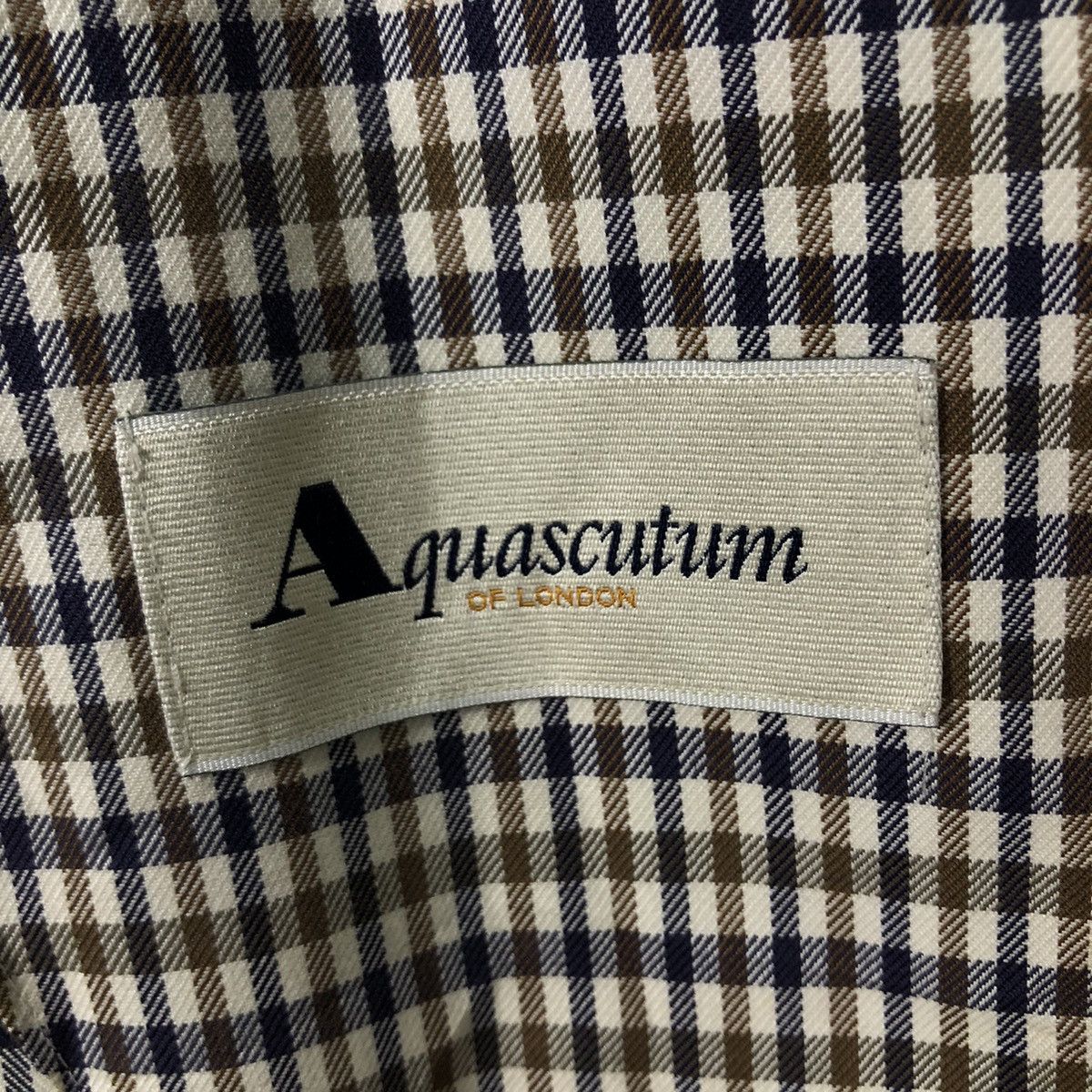 Aquascutum 🔥Long Jacket Aquascutum Made in England Nova Check Design Size US M / EU 48-50 / 2 - 18 Thumbnail