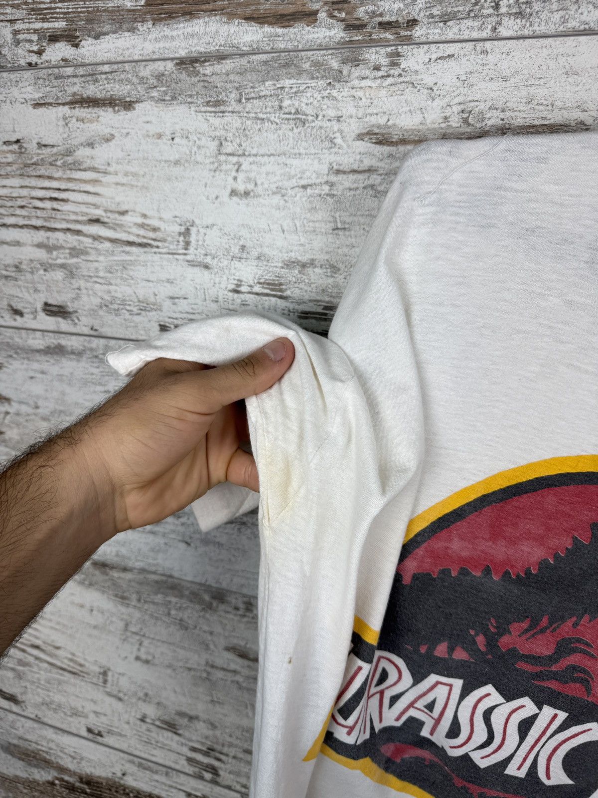 Vintage Jurassic Park 90’s Single Stitch T-shirt Tee Screen Stars Size US L / EU 52-54 / 3 - 6 Thumbnail