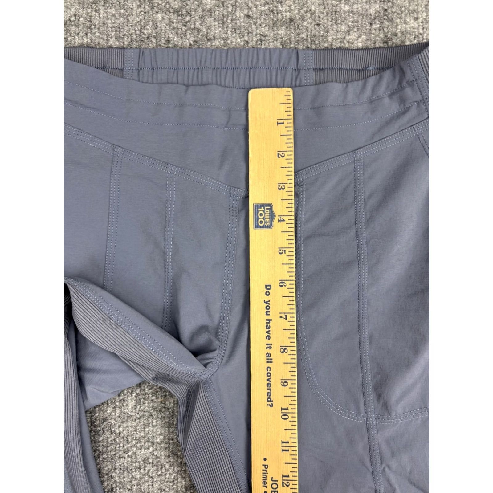 Vintage Indyeva Pants Womens XS Gray Lightweight Tapered Ankle Hiking Zip Pocket Stretch Size 26" / US 2 / IT 38 - 4 Thumbnail