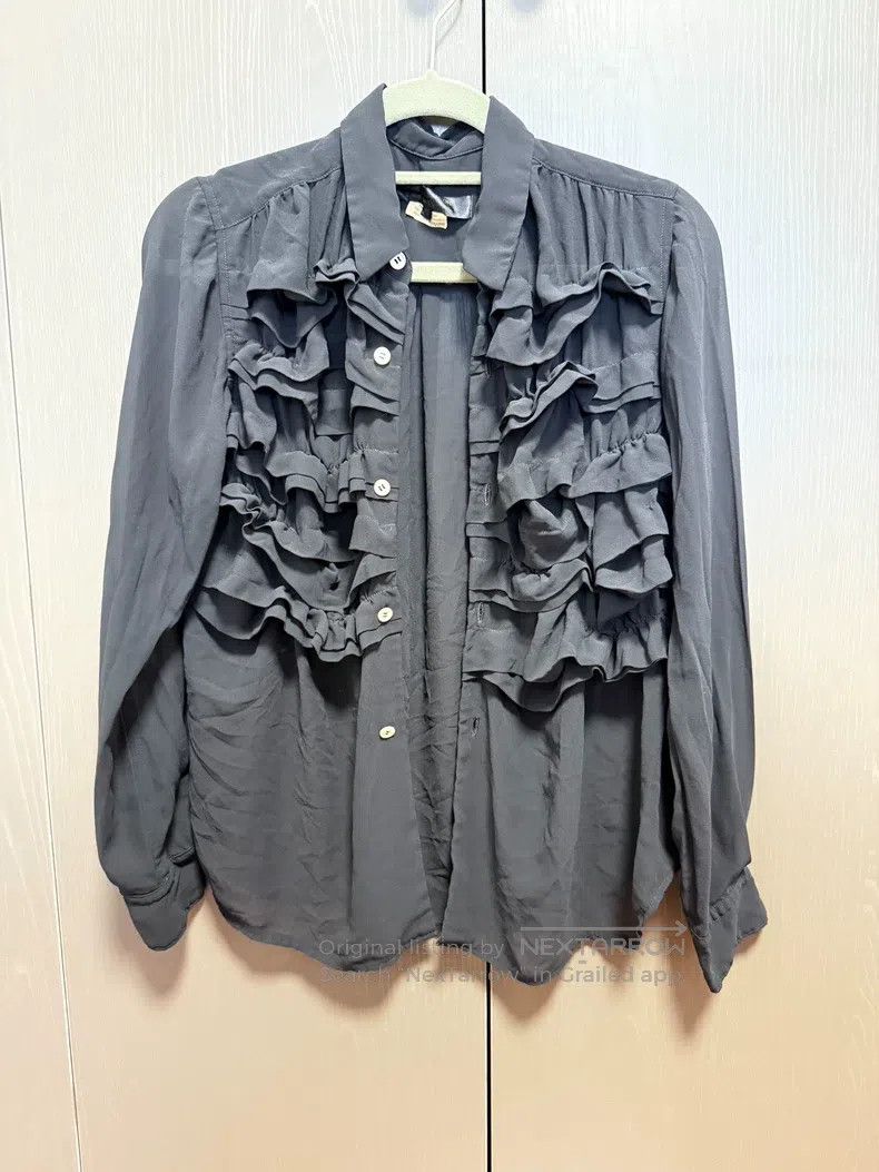 Comme des Garcons Comme Des Garcons Black Ruffled Shirt Size XS / US 0-2 / IT 36-38 - 1 Thumbnail