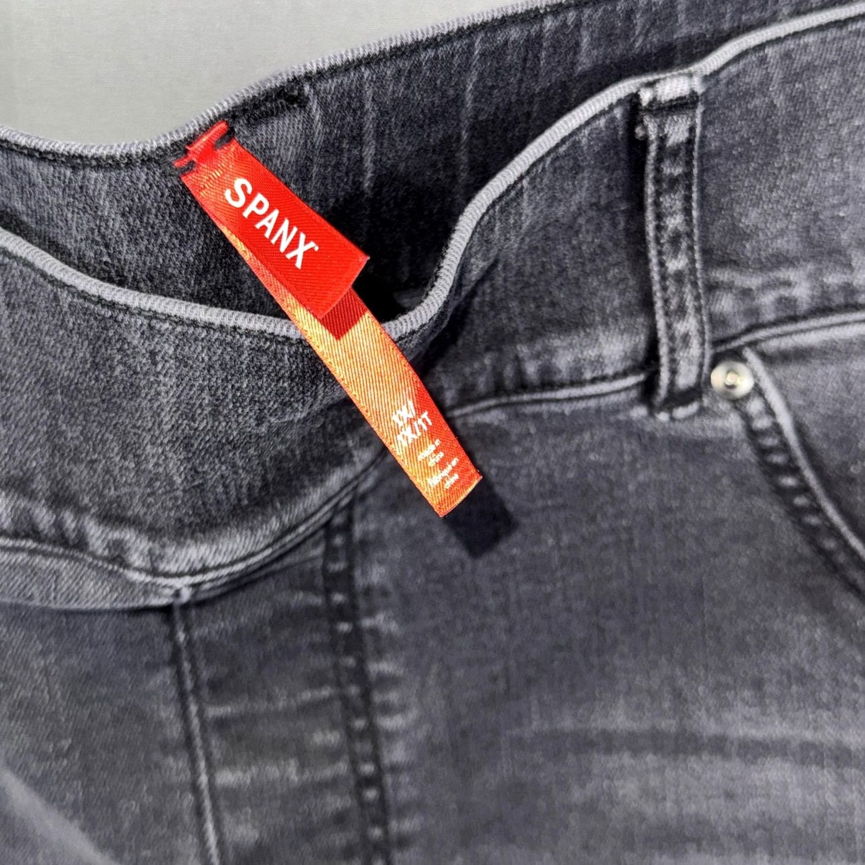 Spanx Spanx Jeans Womens 3XL Gray Stretch Ankle Denim Pull On High Rise Jeggings Denim Pants Size 40" / US 18 - 4 Thumbnail