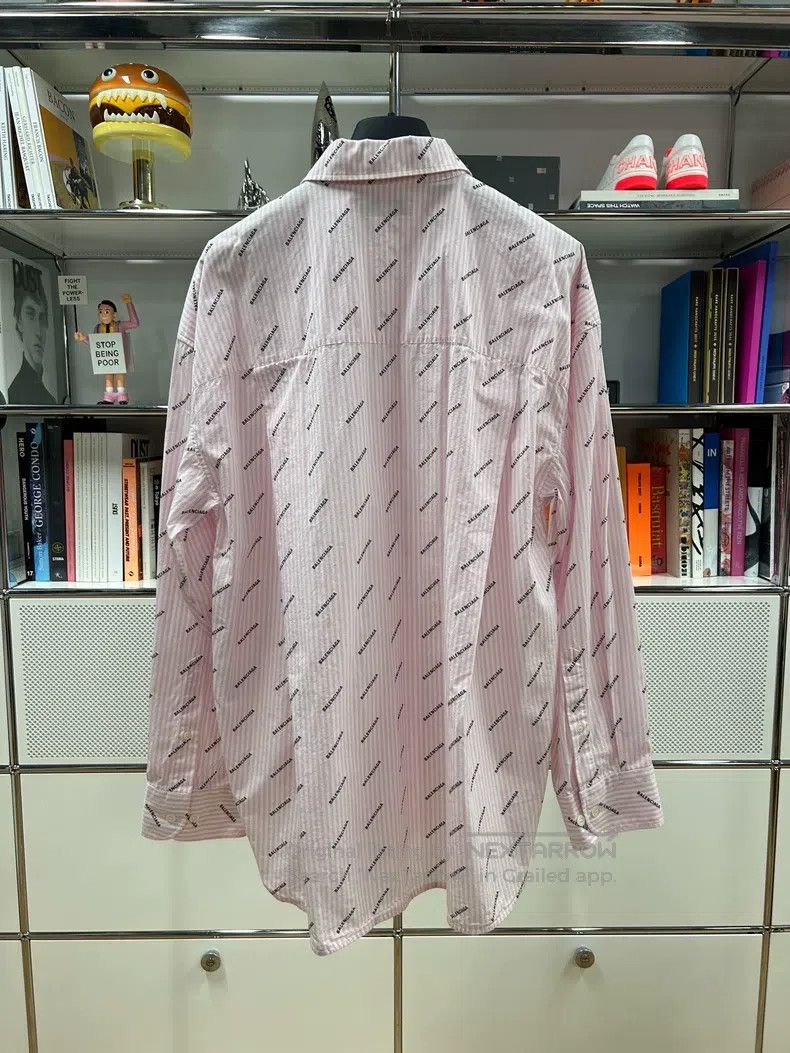 Balenciaga Balenciaga Pink logo lettering print shirt Size XS / US 0-2 / IT 36-38 - 3 Thumbnail