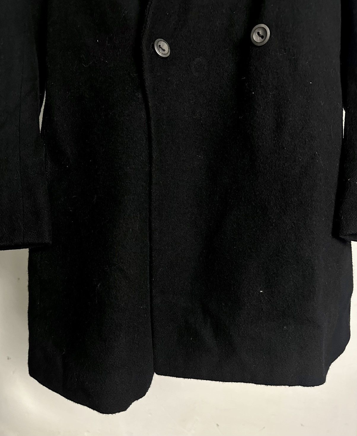 John Alexander Skelton Suzuki Takayuki Poetcore Wool black double-breasted coat Size US S / EU 44-46 / 1 - 3 Thumbnail