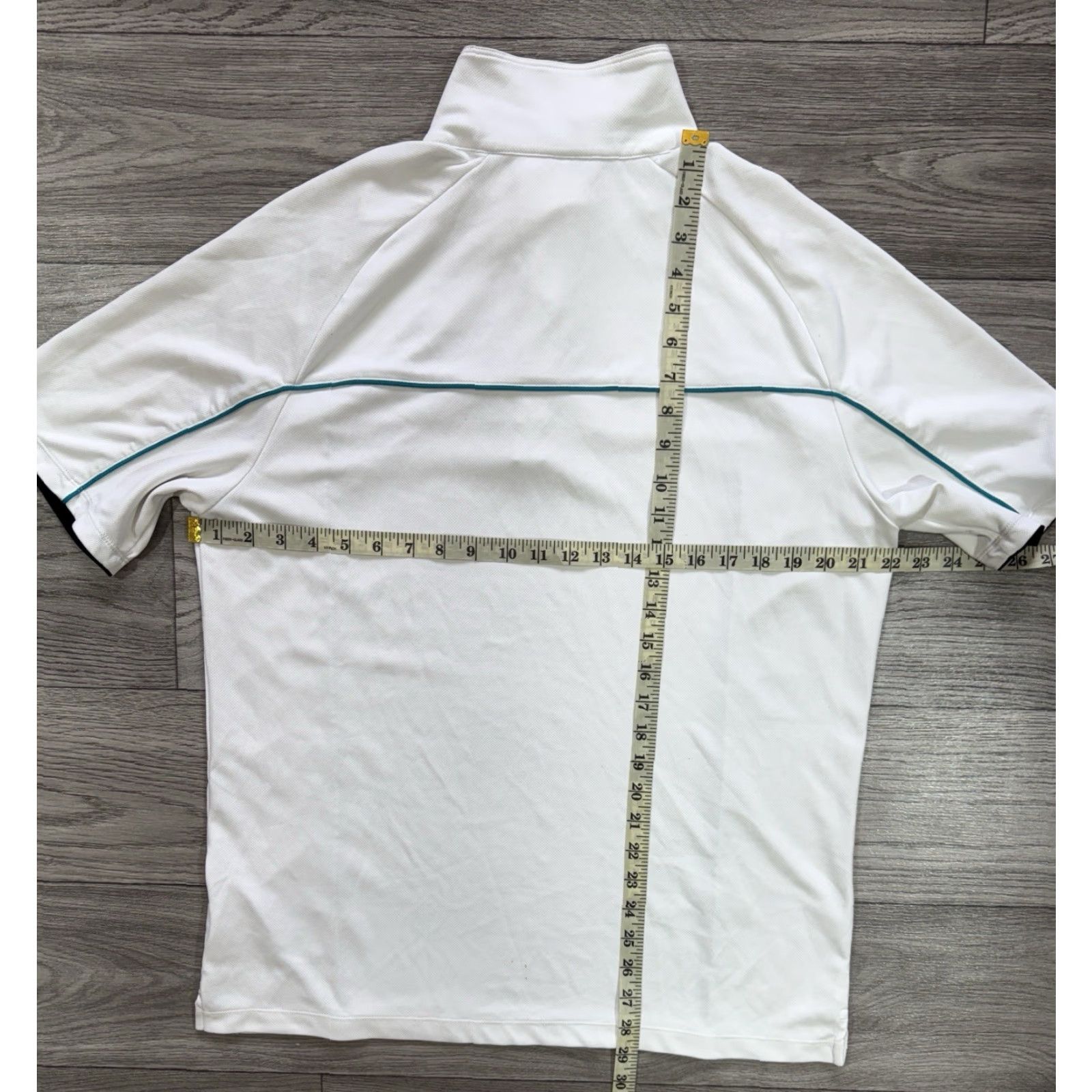 Nike Nike Court Tennis Polo Shirt XL White Blue Trim Federer Style Men Regular Size L Size US L / EU 52-54 / 3 - 3 Thumbnail