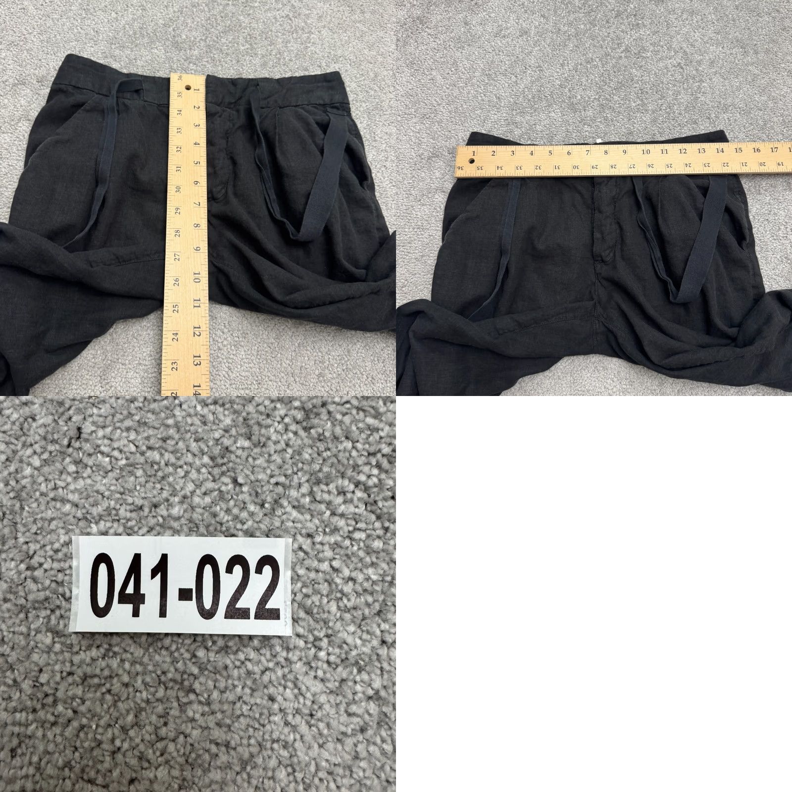 Free People Free People Pants Cropped Linen Blend Black Mid Rise 2 Womens Casual Boho Size 26" / US 2 / IT 38 - 10 Thumbnail