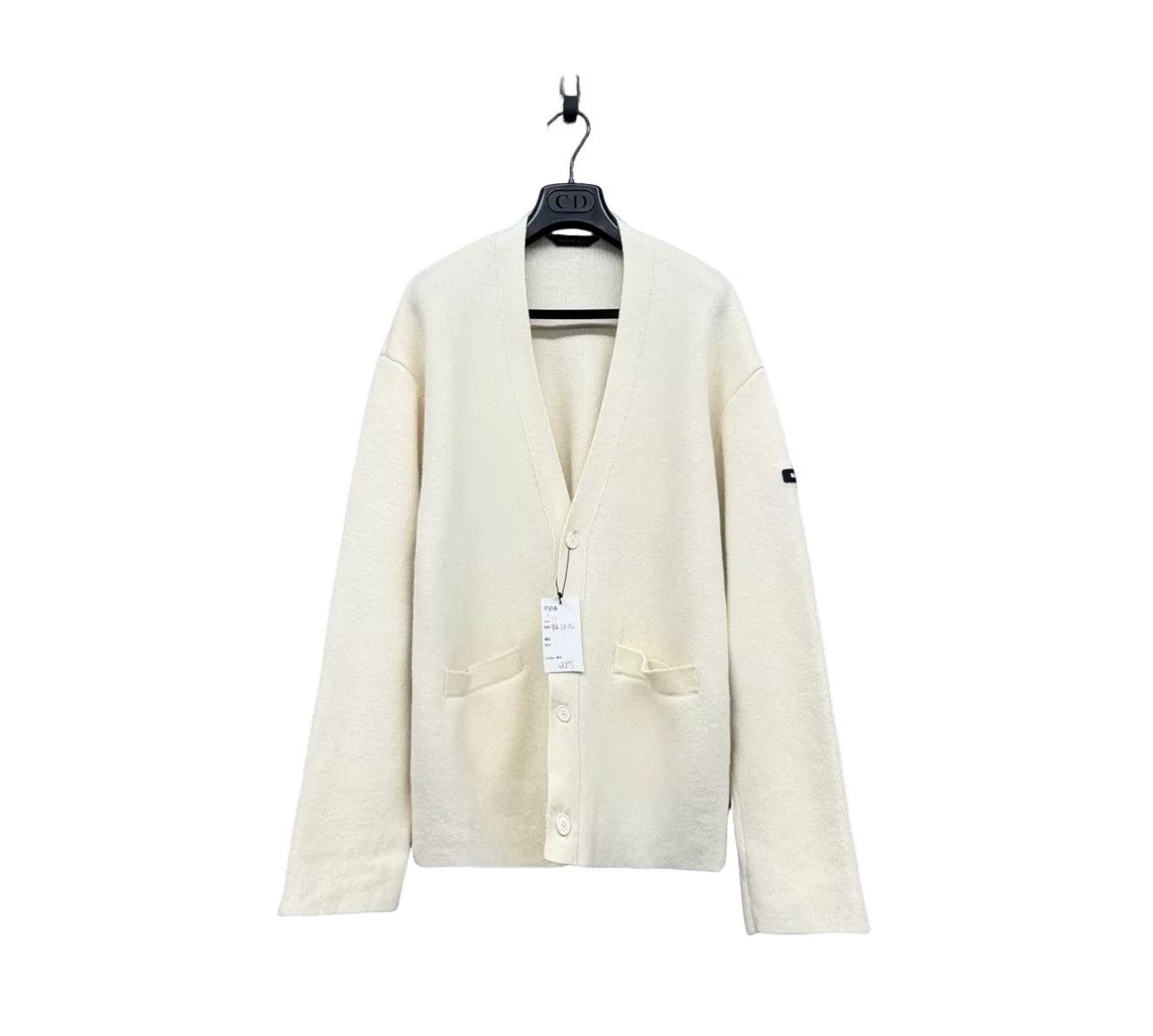 Balenciaga Balenciaga Sleeve Logo Patch Wool Cardigan Size 2 Size US M / EU 48-50 / 2 - 1 Thumbnail