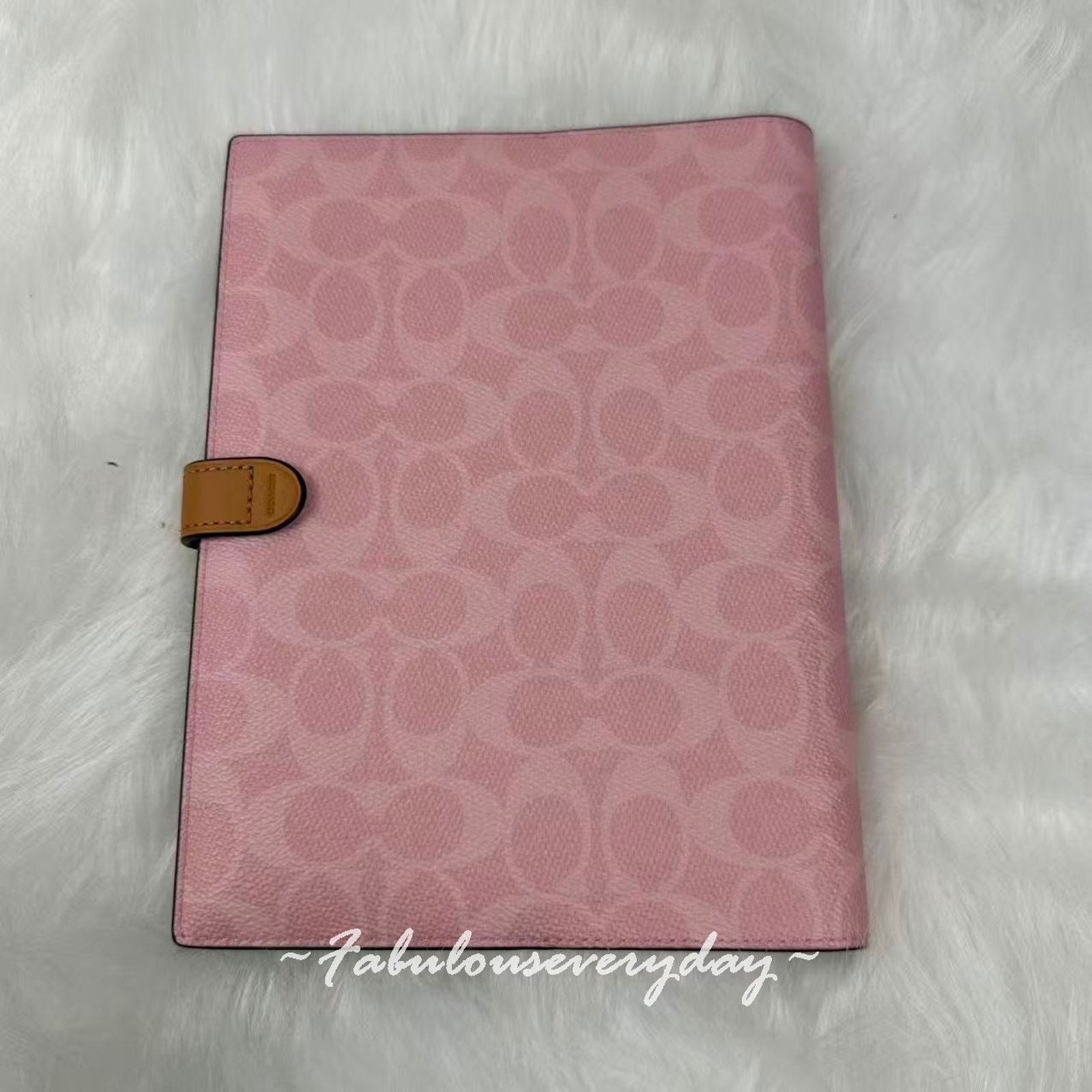 Coach Coach Notebook In Signature Canvas/Gold/Powder Pink Size ONE SIZE - 2 Thumbnail