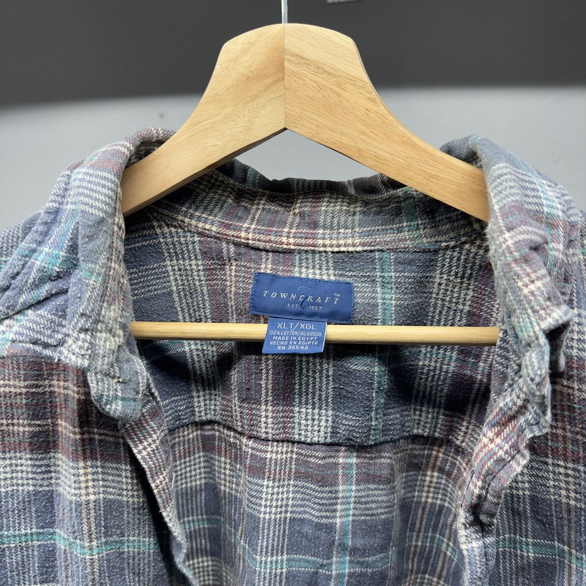 Vintage Thrashed Faded Distressed Plaid Flannel Shirt ERD Grunge Size US XL / EU 56 / 4 - 5 Thumbnail
