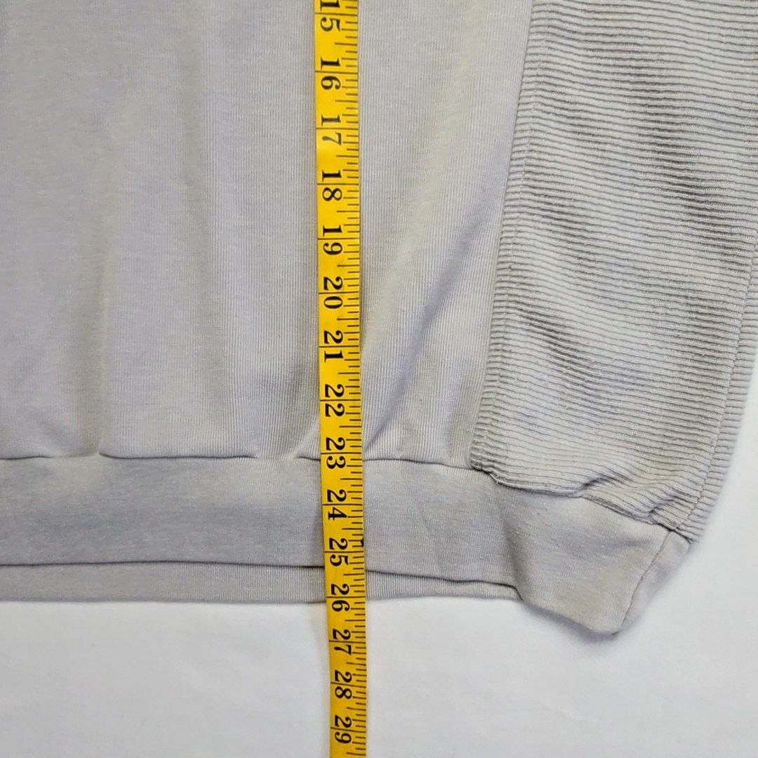 Vintage Vintage Knightsbridge Shirt Gray Ribbed XL Polo Long Sleeve Size US XL / EU 56 / 4 - 15 Thumbnail