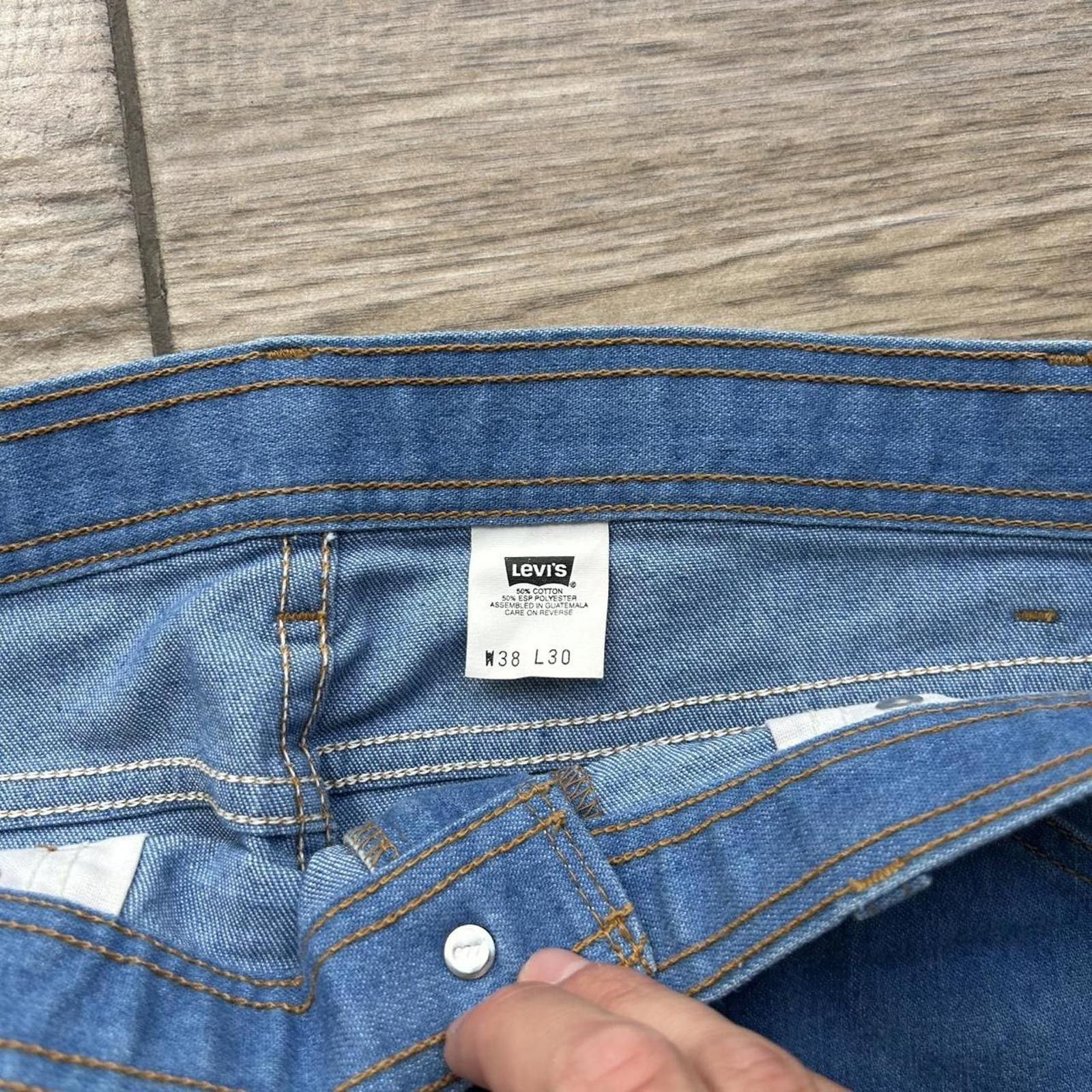 Levi's Vintage 90’s Light Wash Levi’s Orange Tab Straight Jeans Size US 36 / EU 52 - 5 Thumbnail