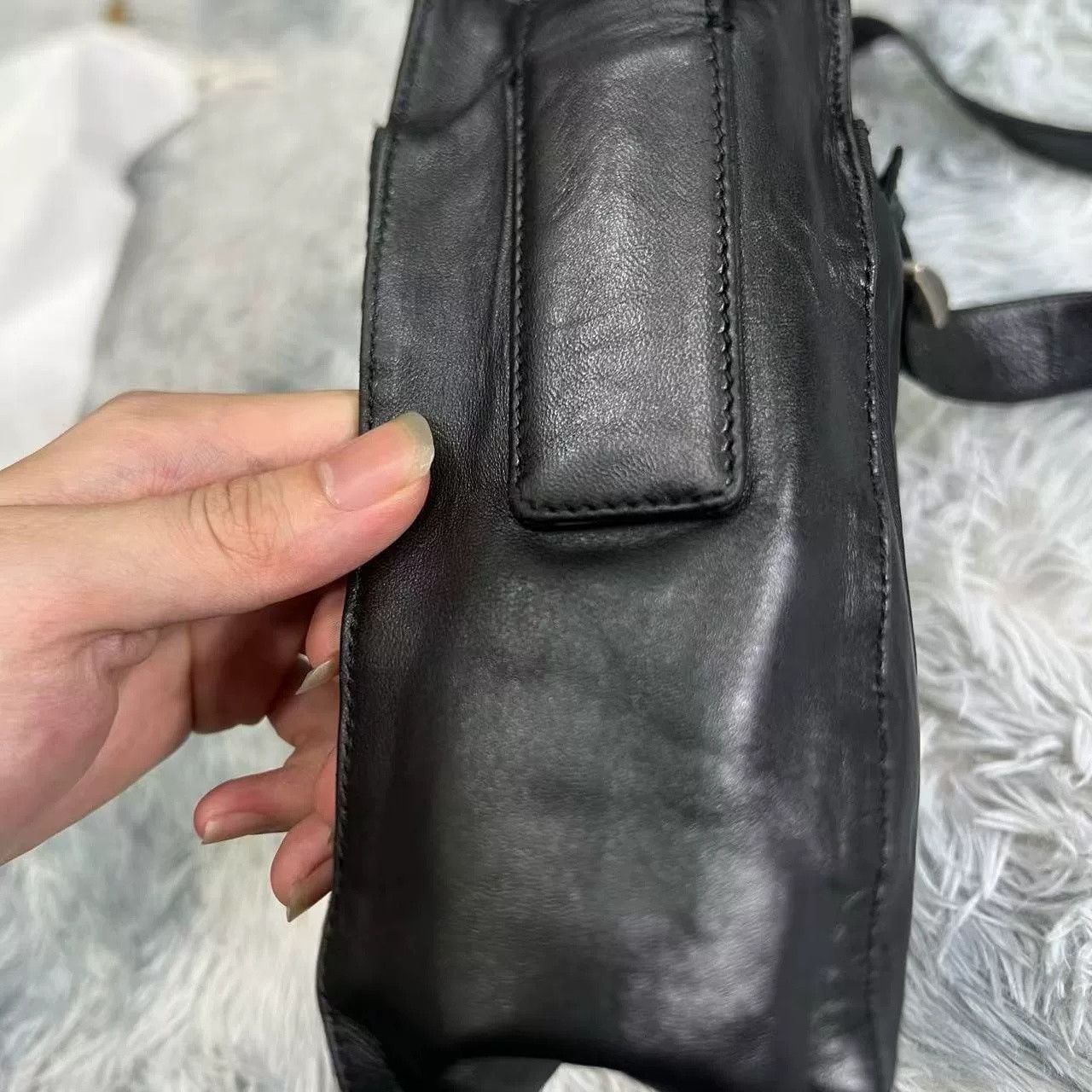 Prada Prada Triangle Logo Shoulder Bag Size 30 - 5 Thumbnail