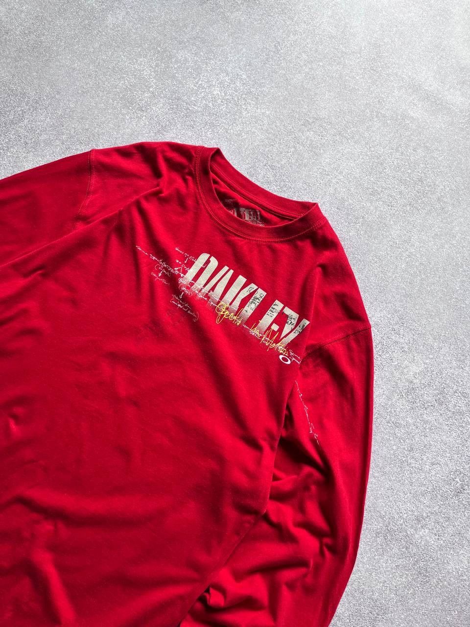 Oakley × Vintage Vintage Oakley Red Boxy Longsleeve T-shirt M Size US M / EU 48-50 / 2 - 2 Thumbnail