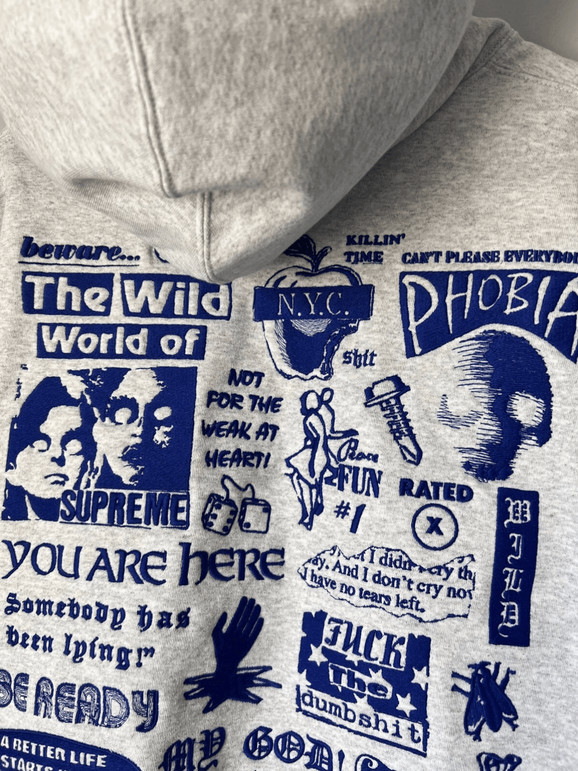 Supreme Supreme Weirdo Dave Wild Embroidery Sweatshirt in Gray Size US XL / EU 56 / 4 - 2 Thumbnail