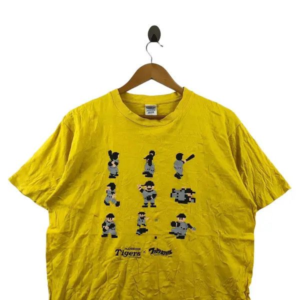 Vintage HANSHIN TIGERS x Pro Yakyu Baseball Tee Shirt Size US L / EU 52-54 / 3 - 3 Thumbnail