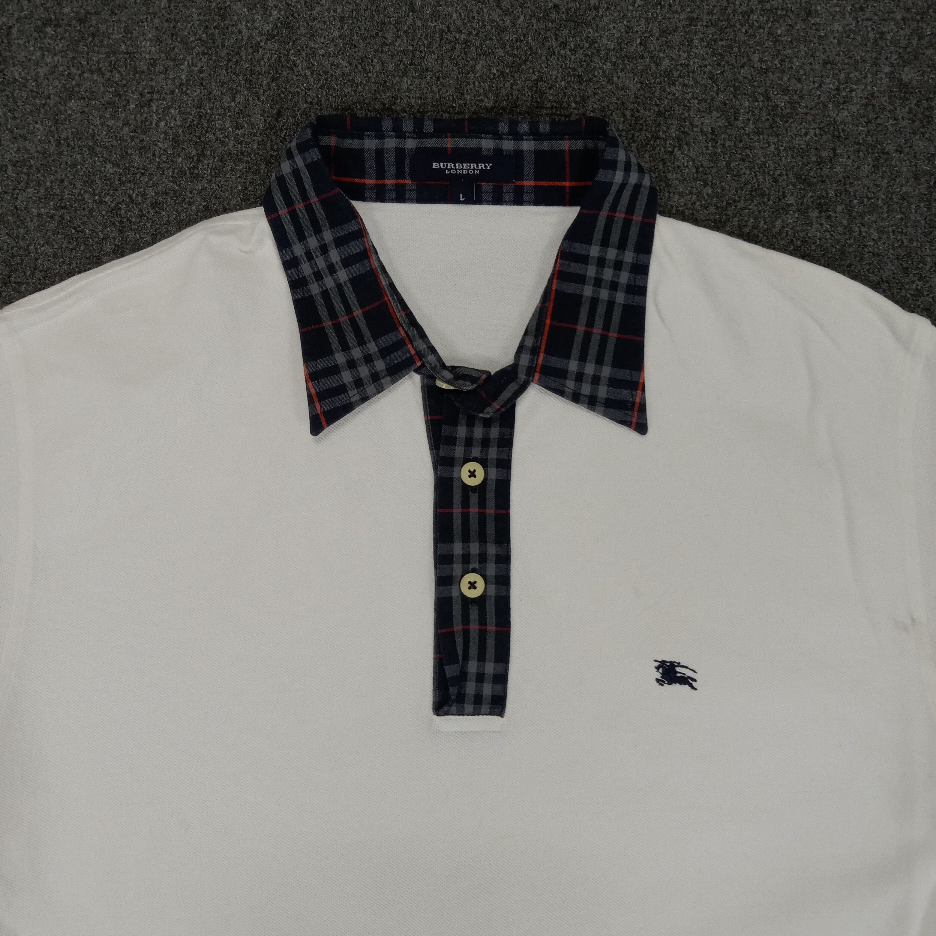 Burberry × Vintage Burberry London Luxury Brand Polos Size US M / EU 48-50 / 2 - 2 Thumbnail