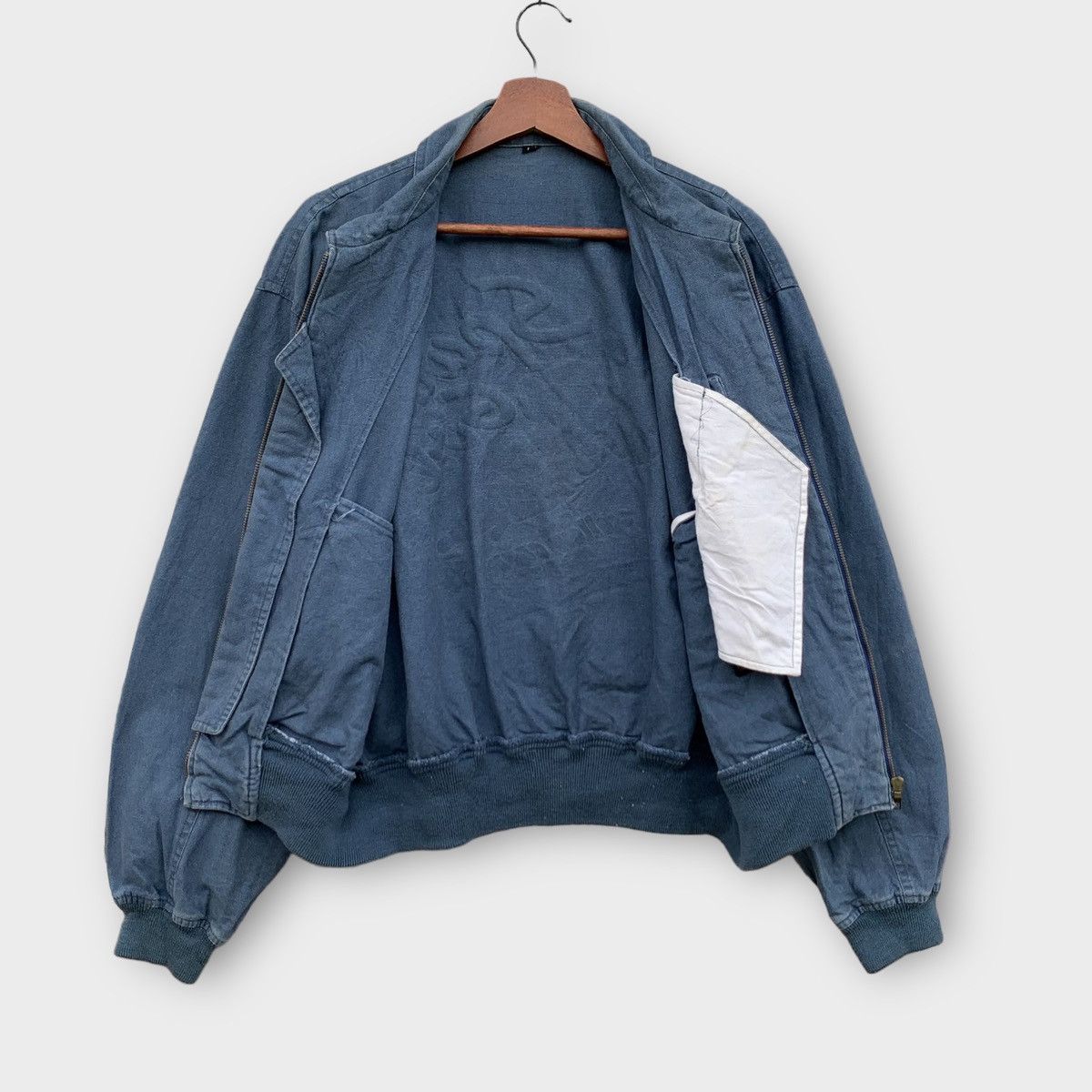 Vintage VINTAGE 90s YELLOW CORN SPARK GIRL CANVAS BOMBER JACKET Size US S / EU 44-46 / 1 - 4 Thumbnail