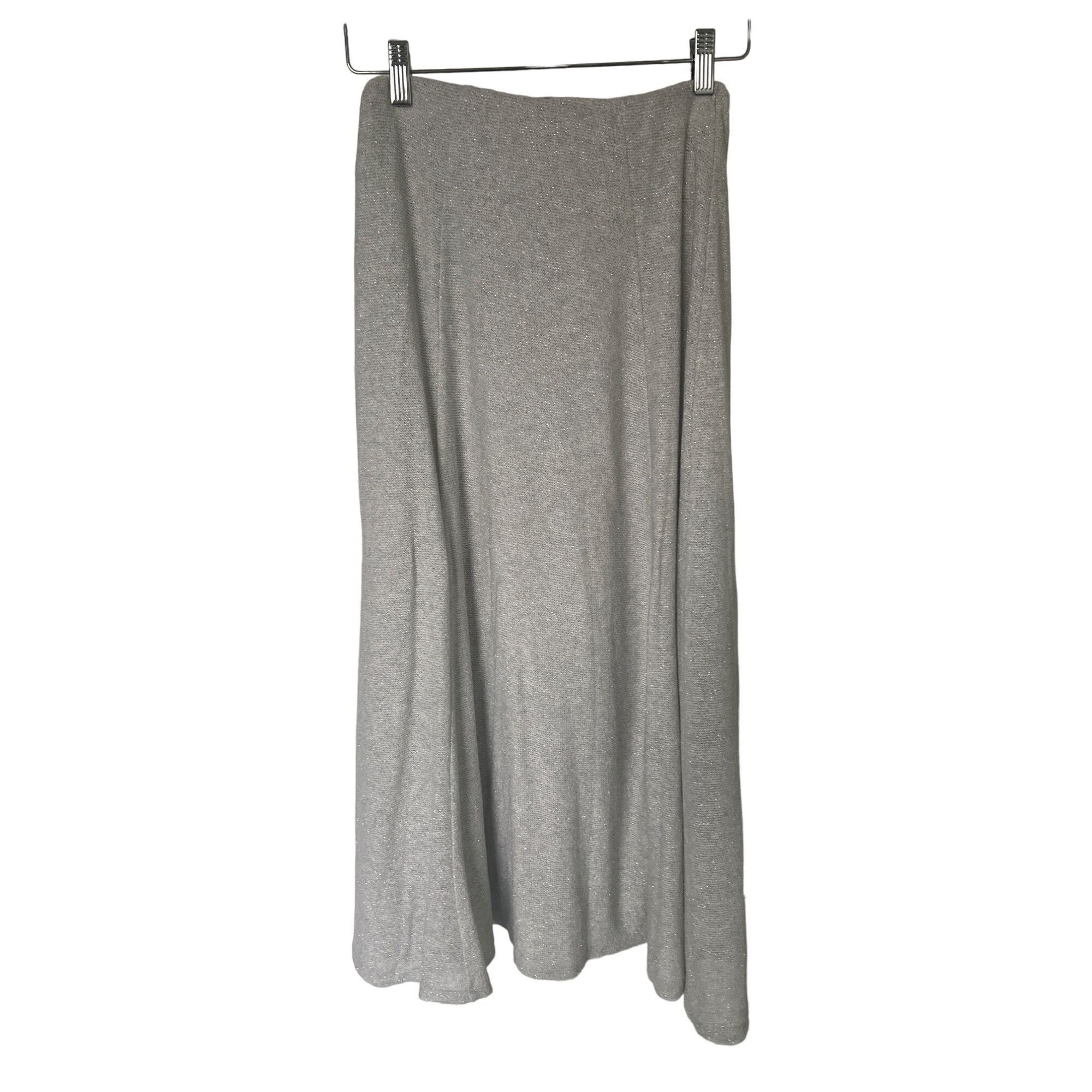 Zara Zara Silver Knit Metallic Thread Sleeveless Top & Maxi Skir Size S / US 4 / IT 40 - 15 Thumbnail